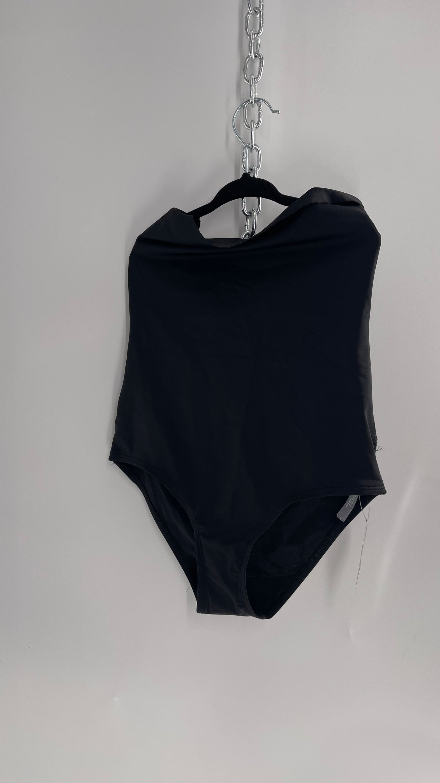 Aerie Black Ultra High Waisted Swim Bottoms (XS)