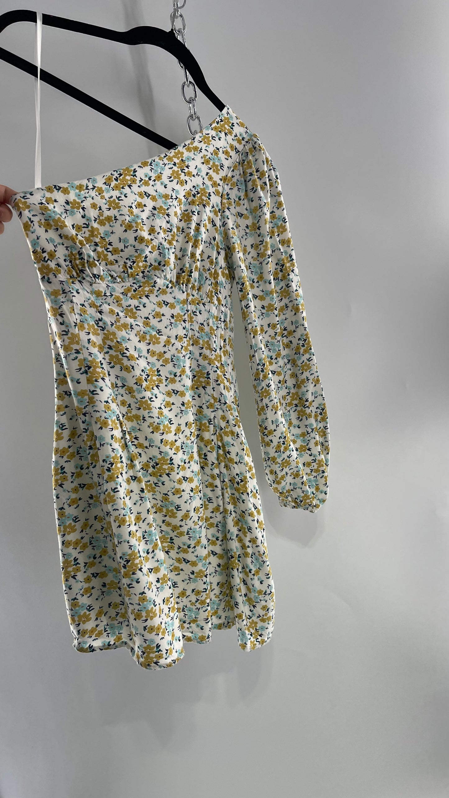 Free People One Sleeve Floral Dress (0)