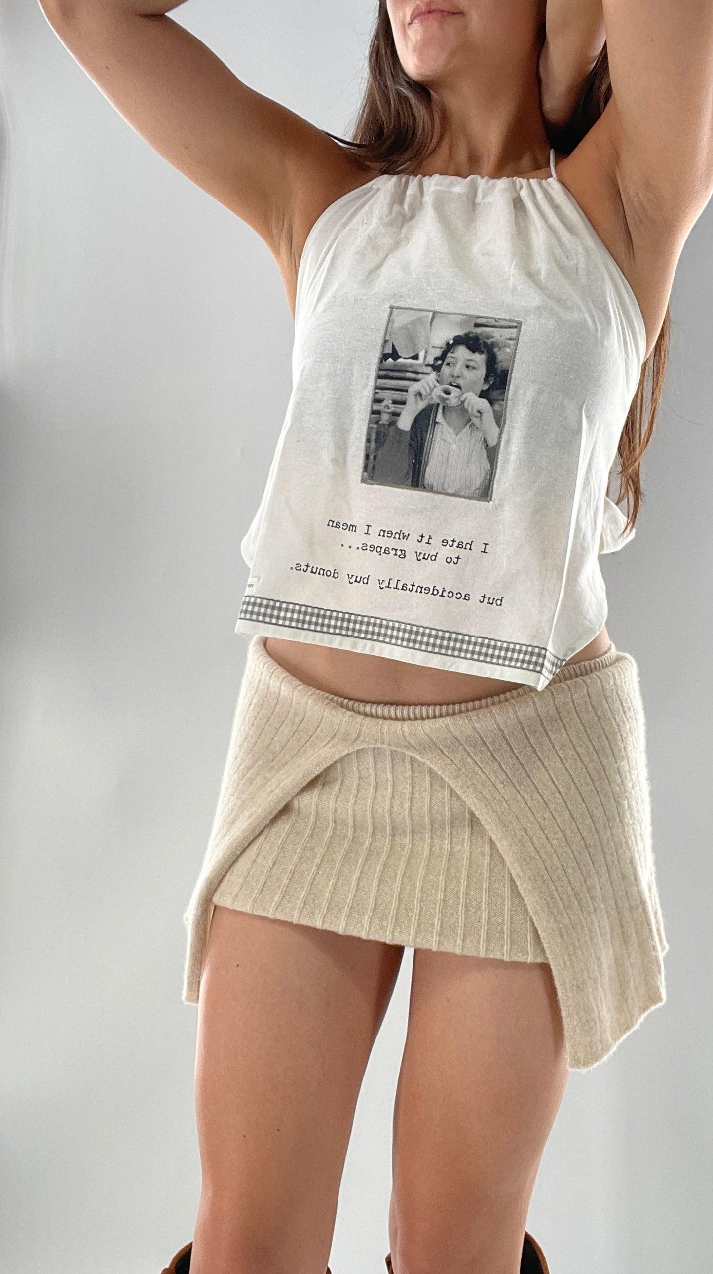 Vintage Handmade Backless Top (One Size)