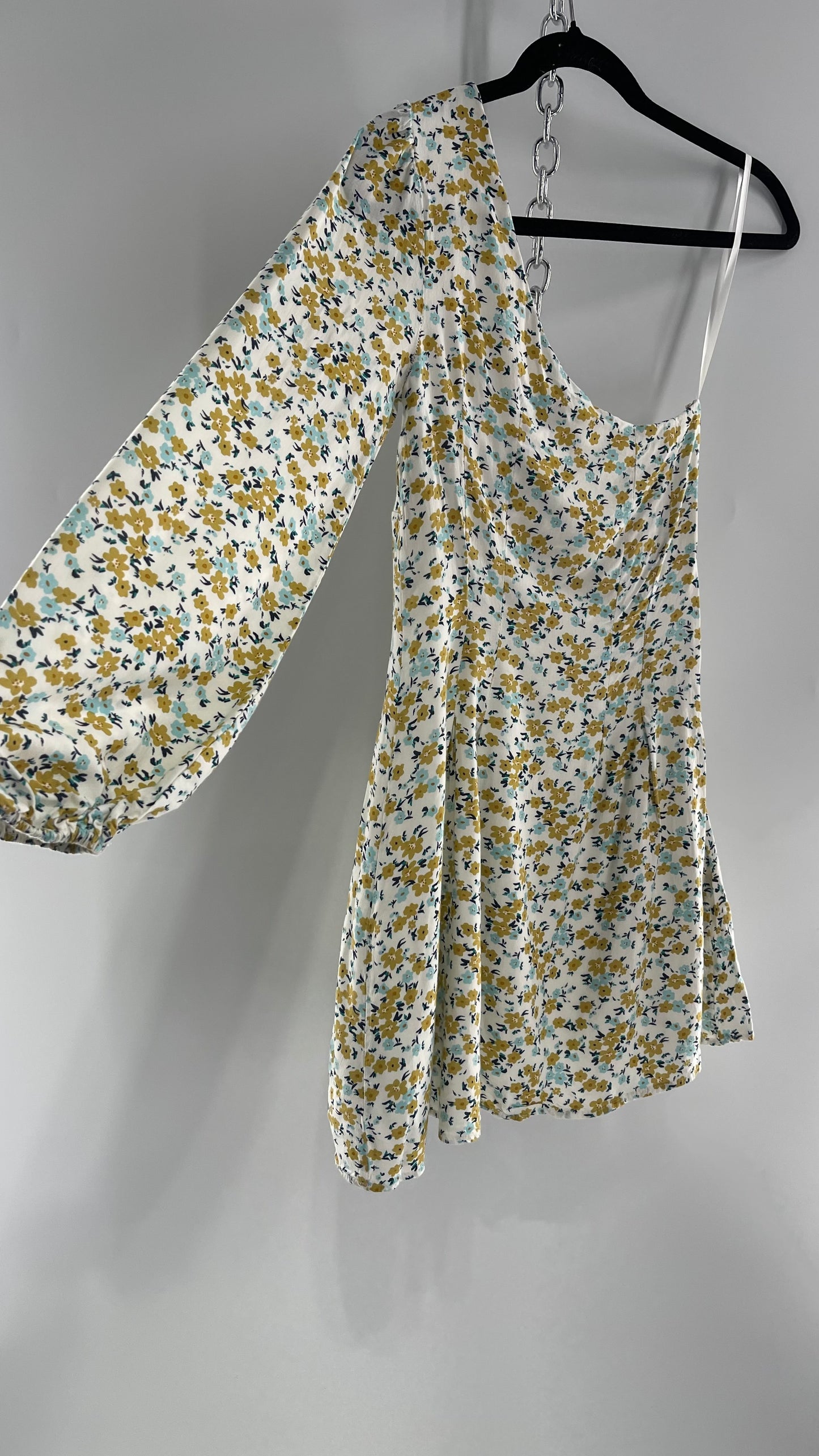 Free People One Sleeve Floral Dress (0)