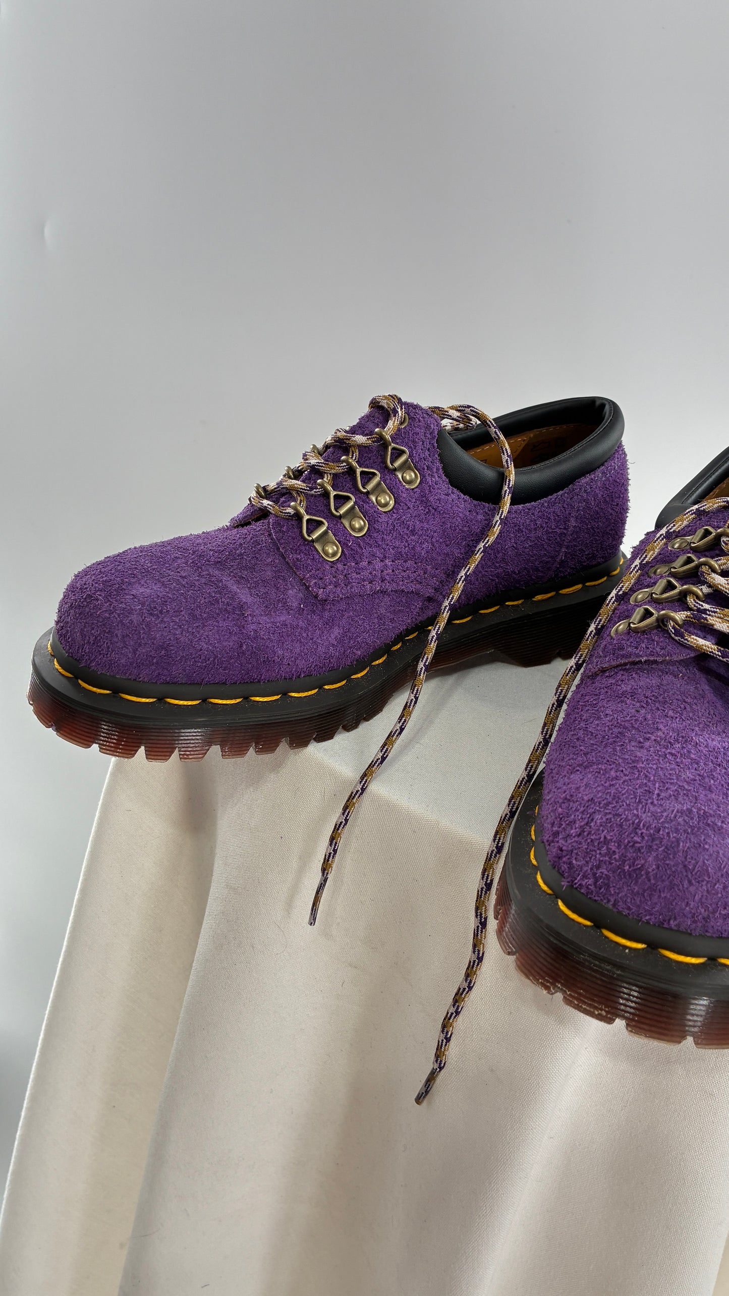 Vintage Dr. Martens 8053 Ben Purple Suede Leather Oxford Sneakers (6)