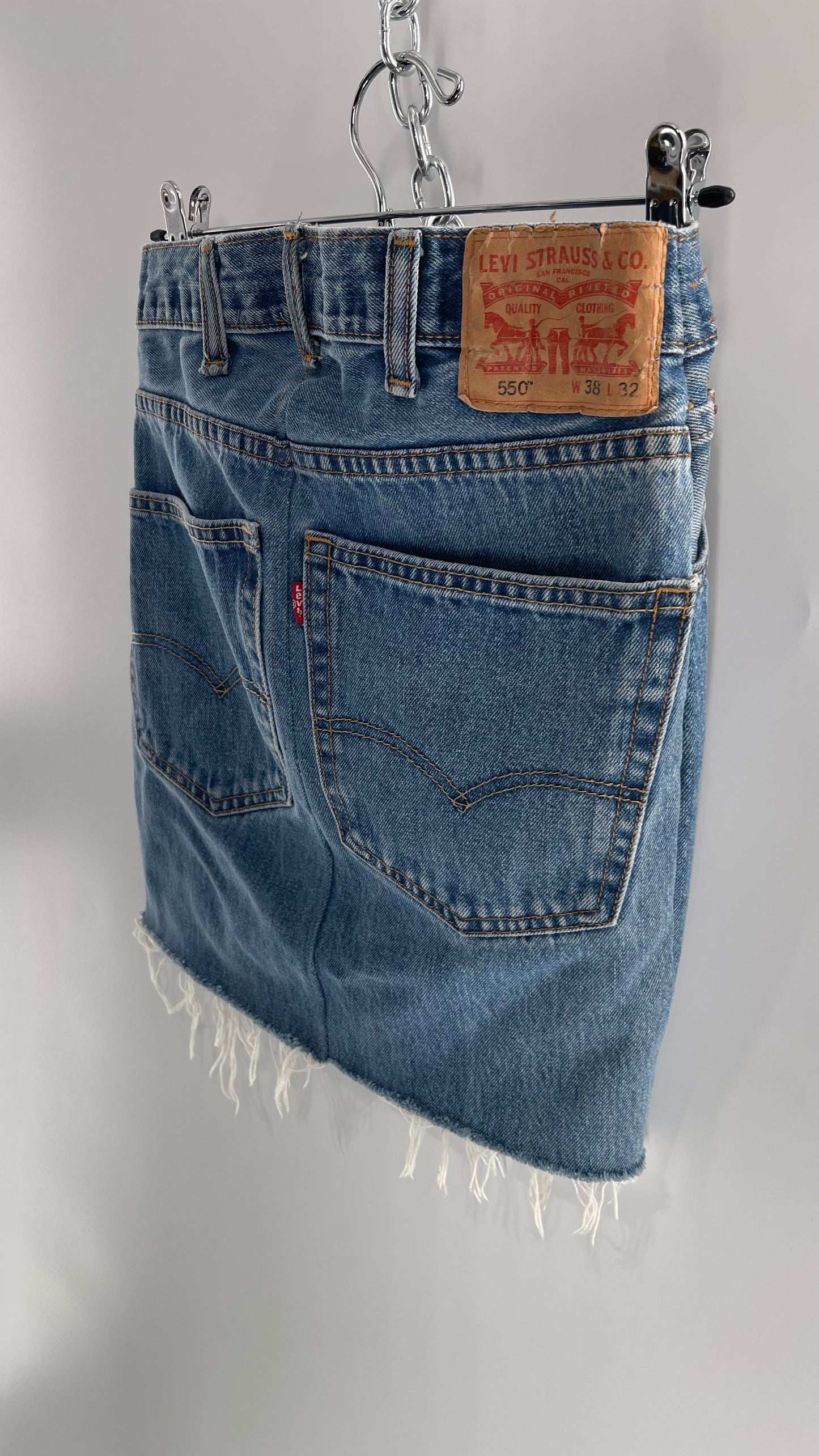 Urban Outfitters Levi Strauss Vintage Light Wash Denim Mini Skirt (Size XS)