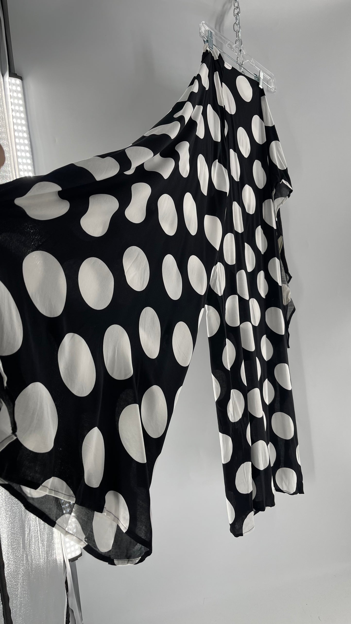 Handmade 9 in 1 Black/White Polka Dot Jumpsuit (One Size) •AS SEEN ON TIKTOK•