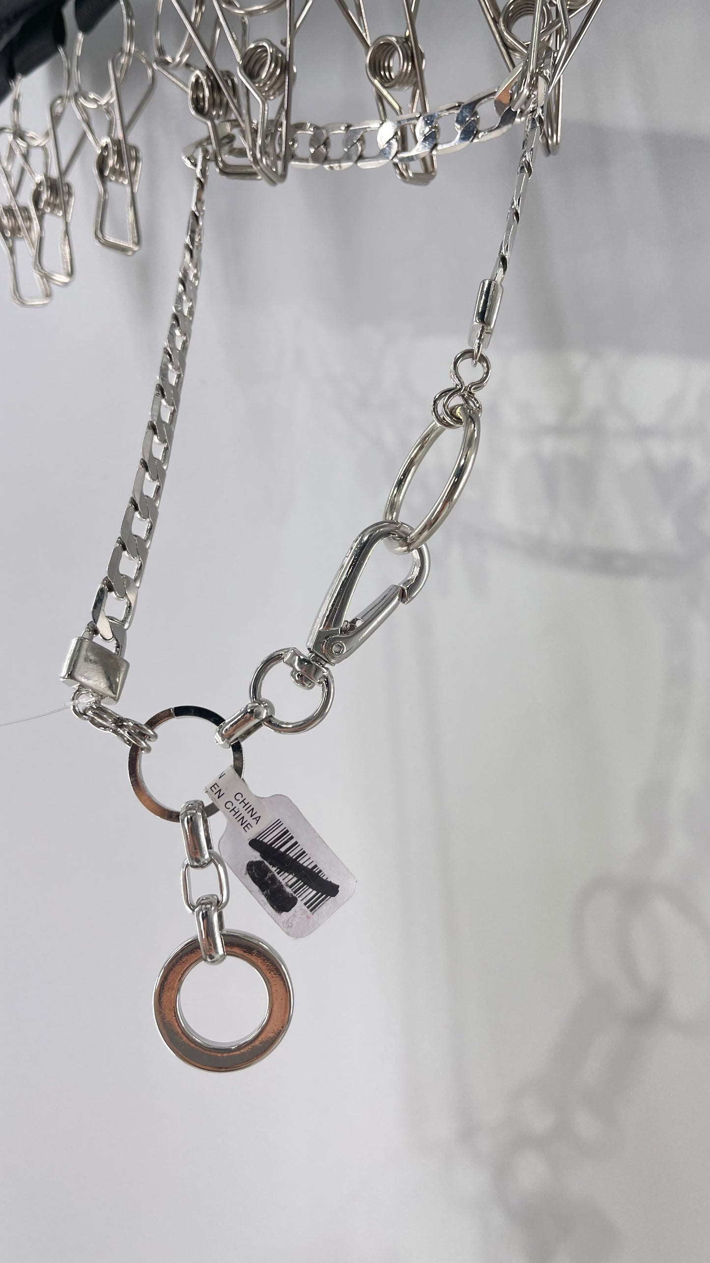 Urban Outfitters Silver Chain Link Choker/Buckle Chain