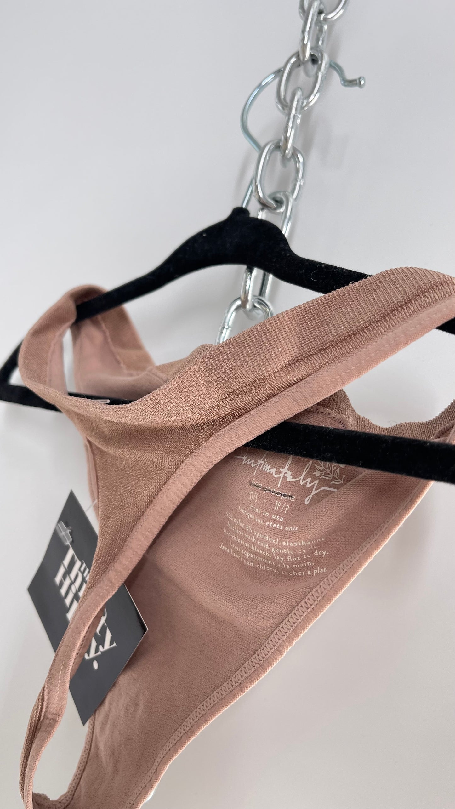 Intimately Free People Nude Neutral Thong Panty NWOT (XS/S)