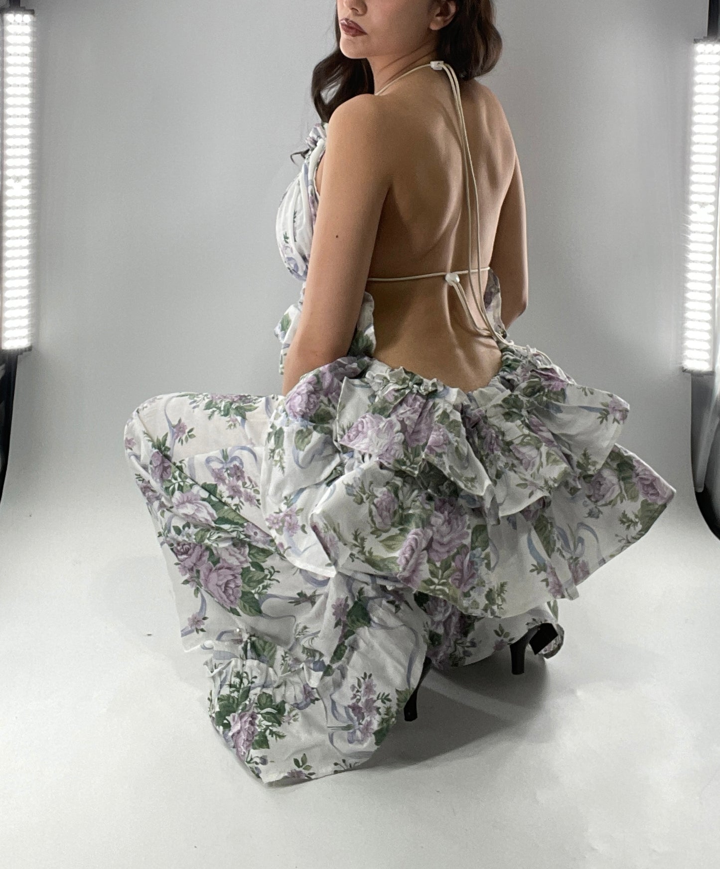 Vintage Handmade 2 Piece Set with Apron Style Ruffled Bum🧺 (One Size XS-XL)