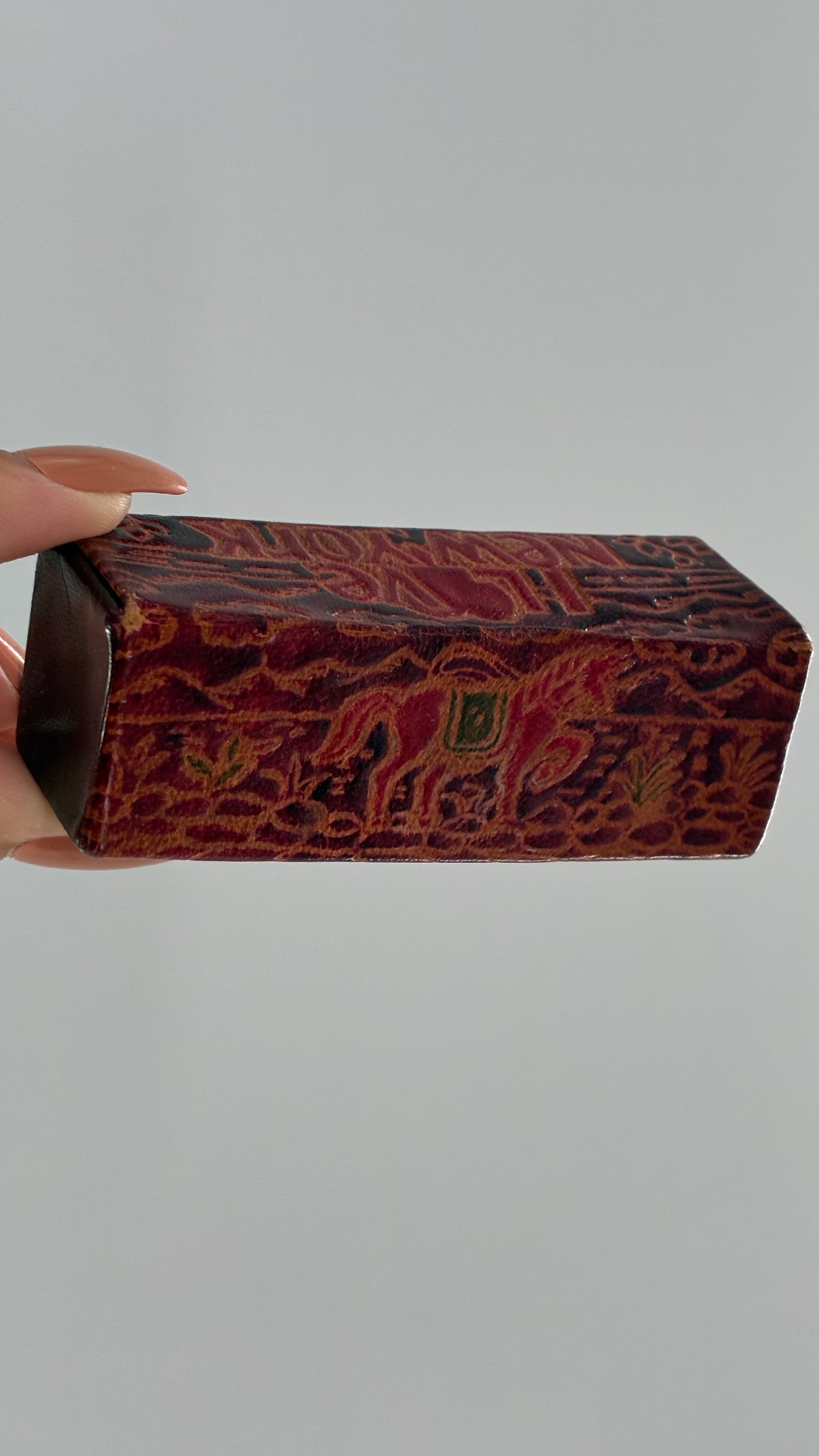 Vintage 1980s I ♥️ NEW YORK Leather Lipstick Case