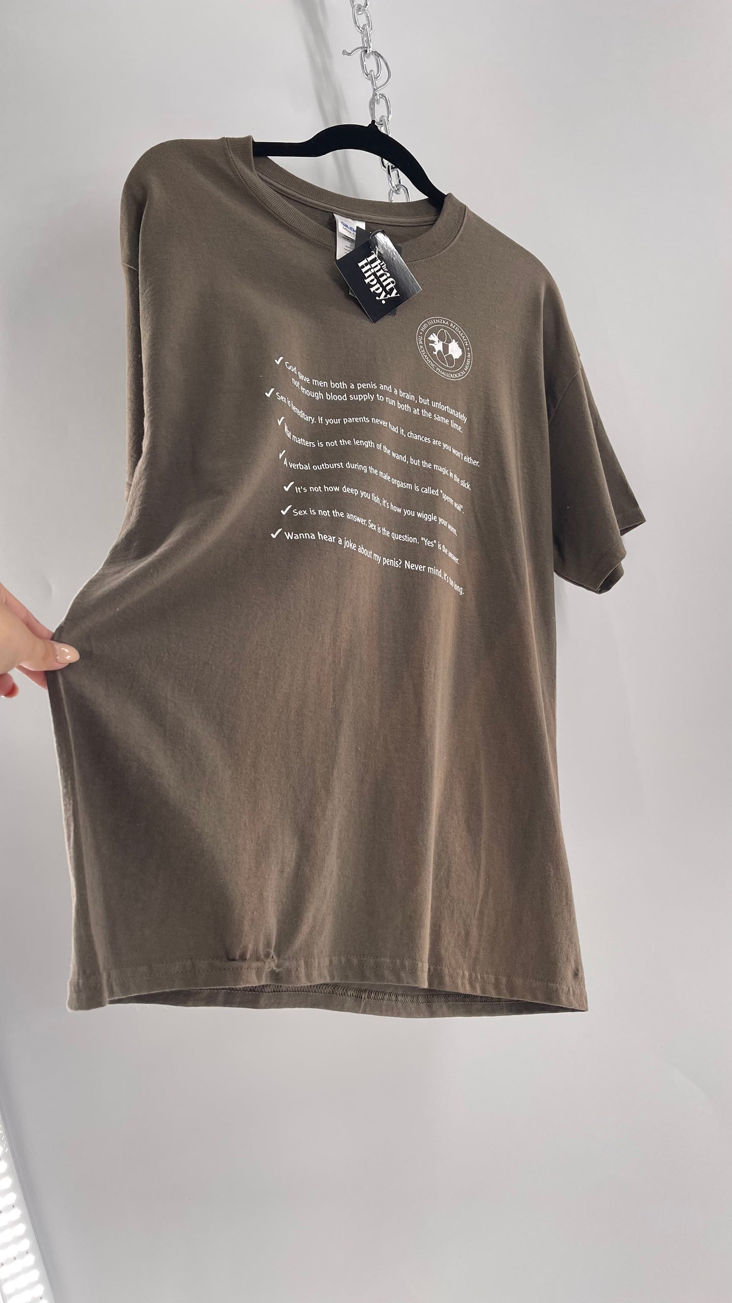 Vintage Icelandic Penis Museum T Shirt with Tags (Large)