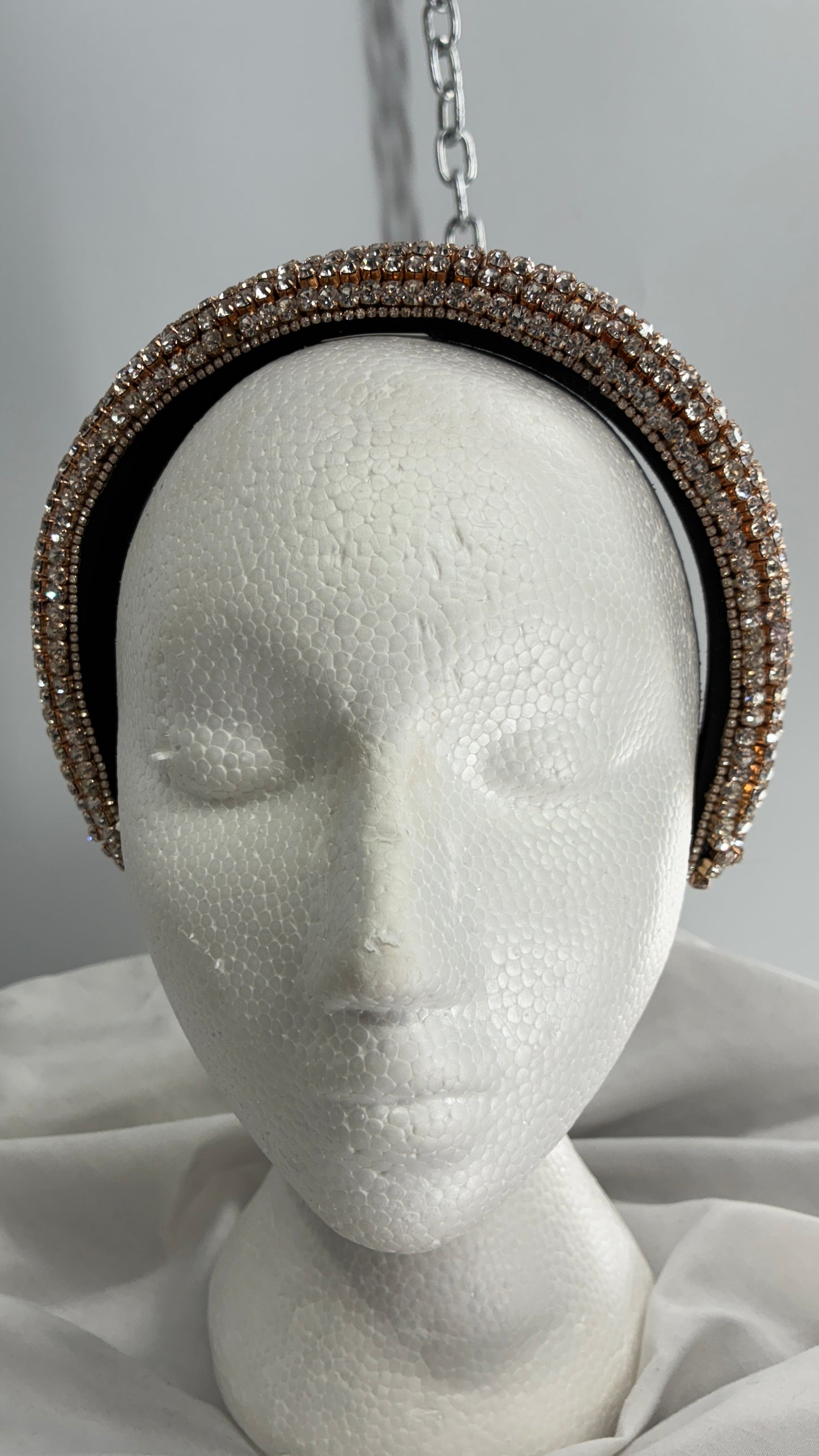 Rhinestone Encrusted Gold Headband