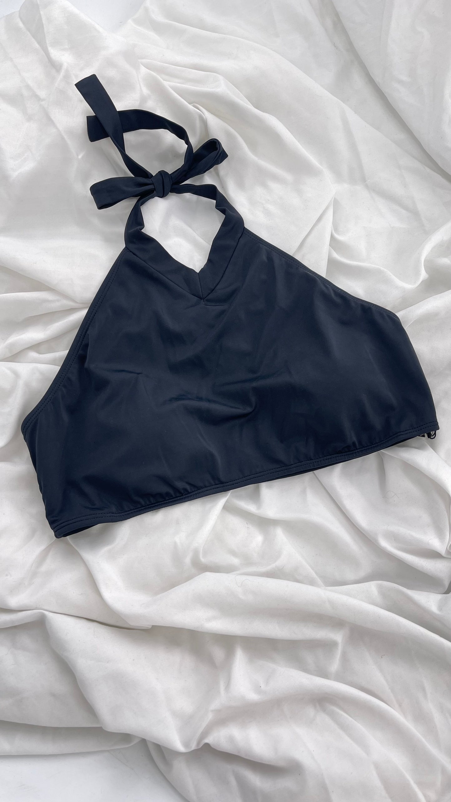 Pacsun LA Hearts Black Halter Swim Top (Large)