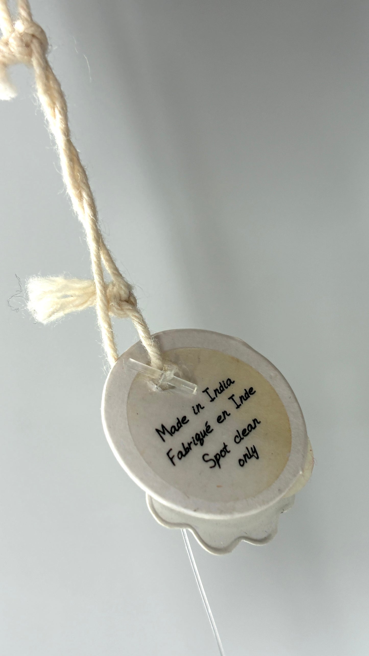 Anthropologie Handmade Yarn Seal with Glitter Ball Ornament