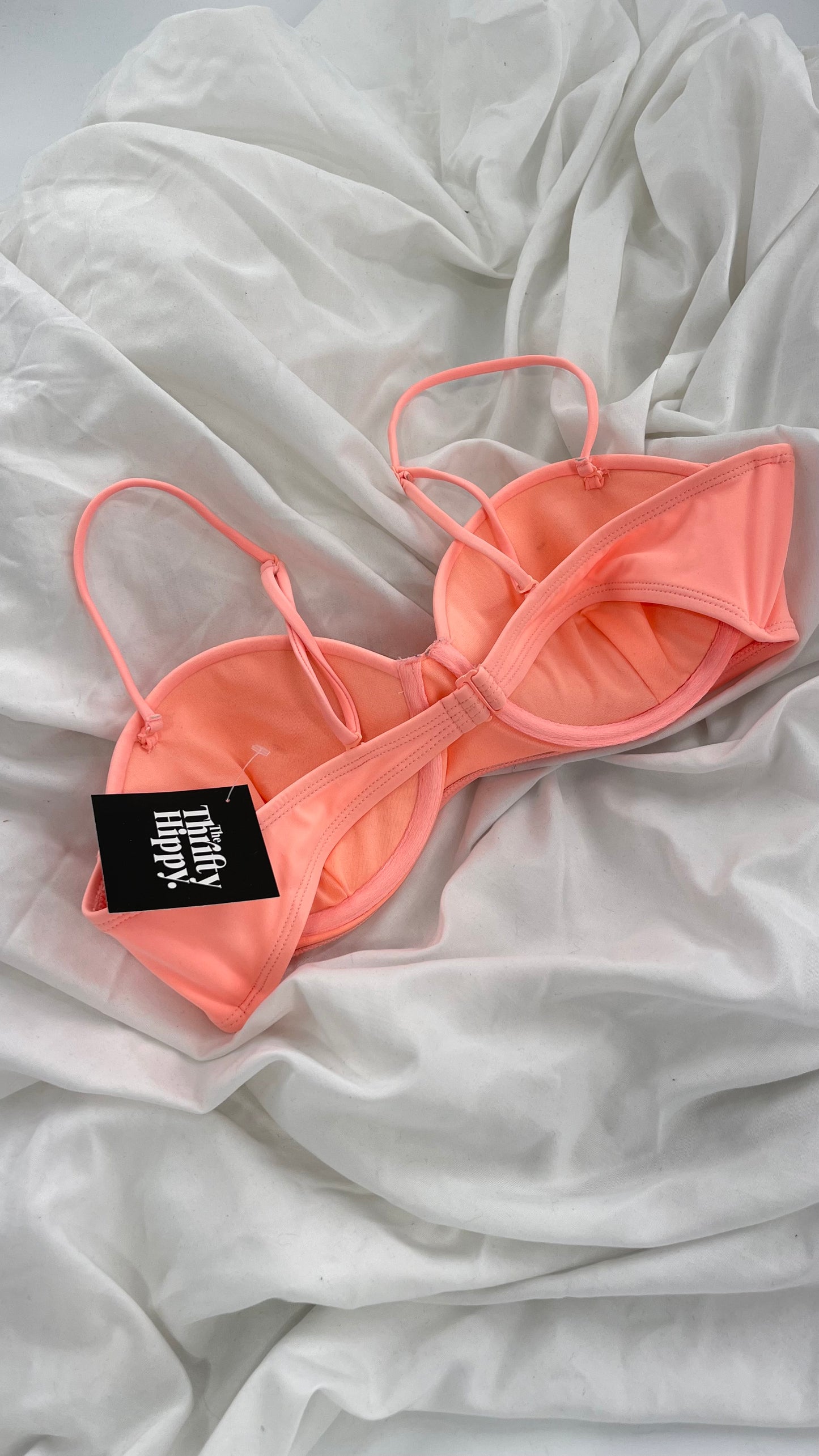 PACSUN LA Hearts Pink Underwire Swim Top (Large)