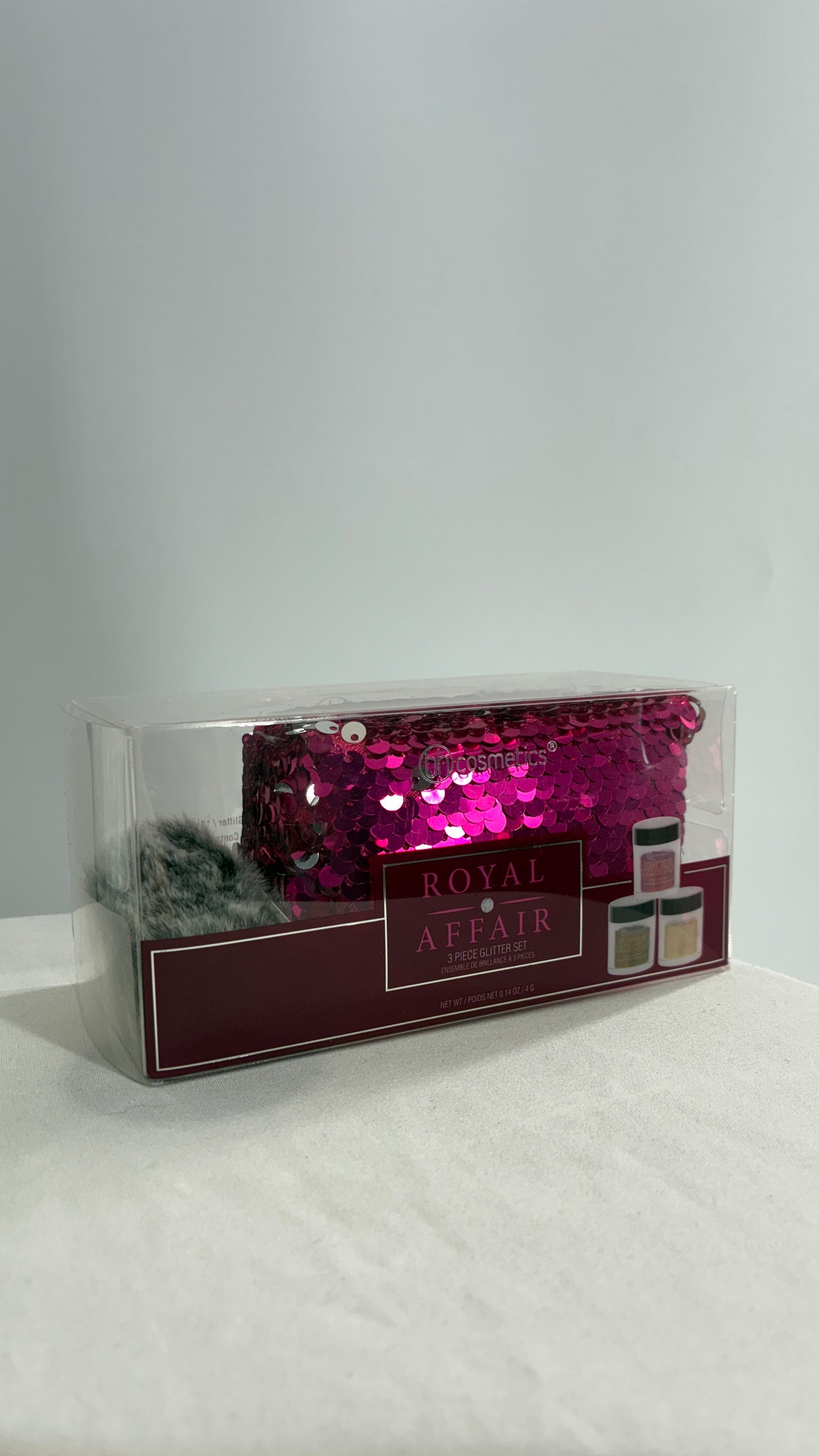 Urban Outfitters Fuchsia Pink Sequin Mini Bag with 3 Piece Glitter Set