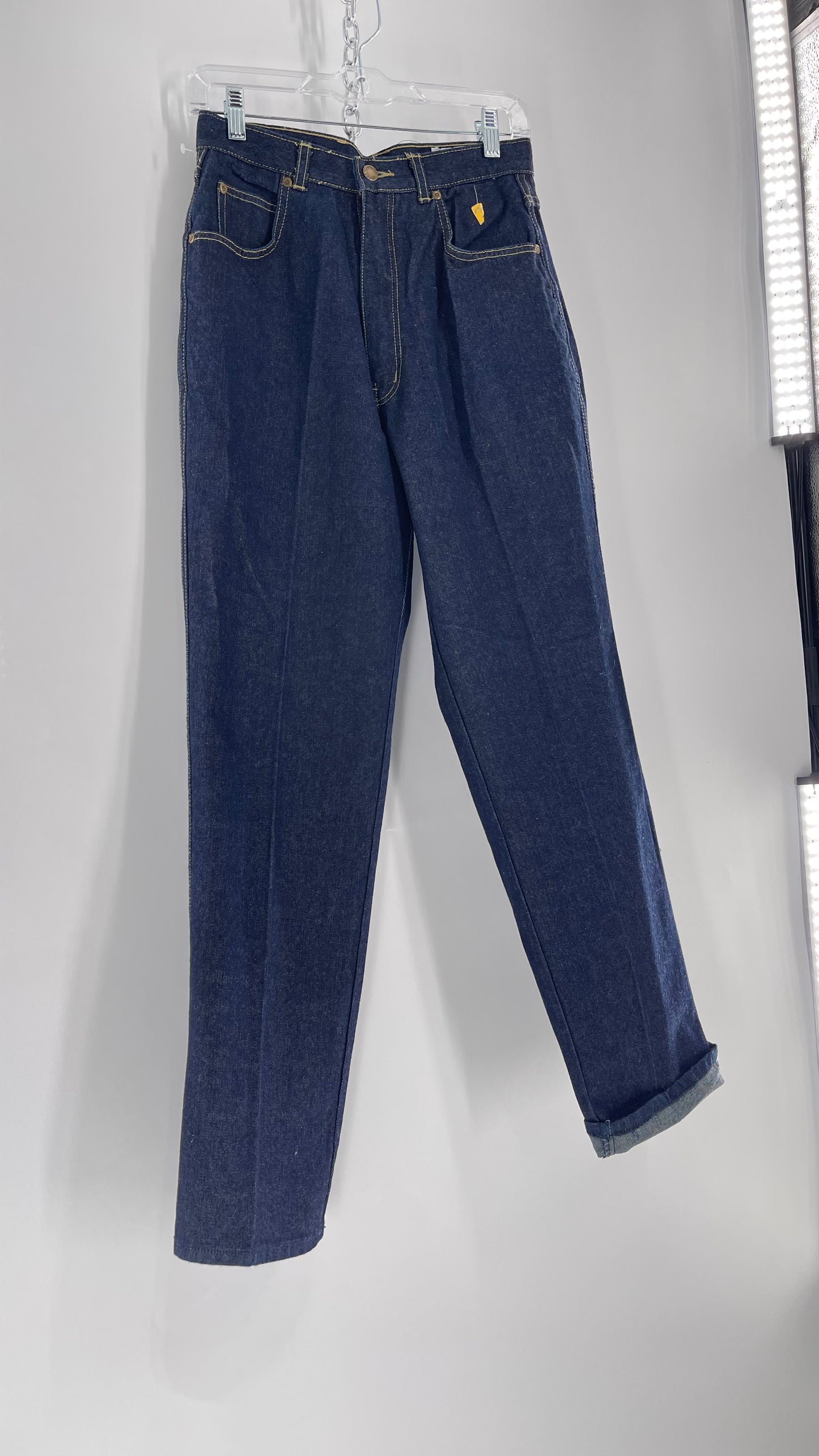 Vintage Justin Allen Dark Wash 70’s-80’s High Waisted Mom Jean (11)