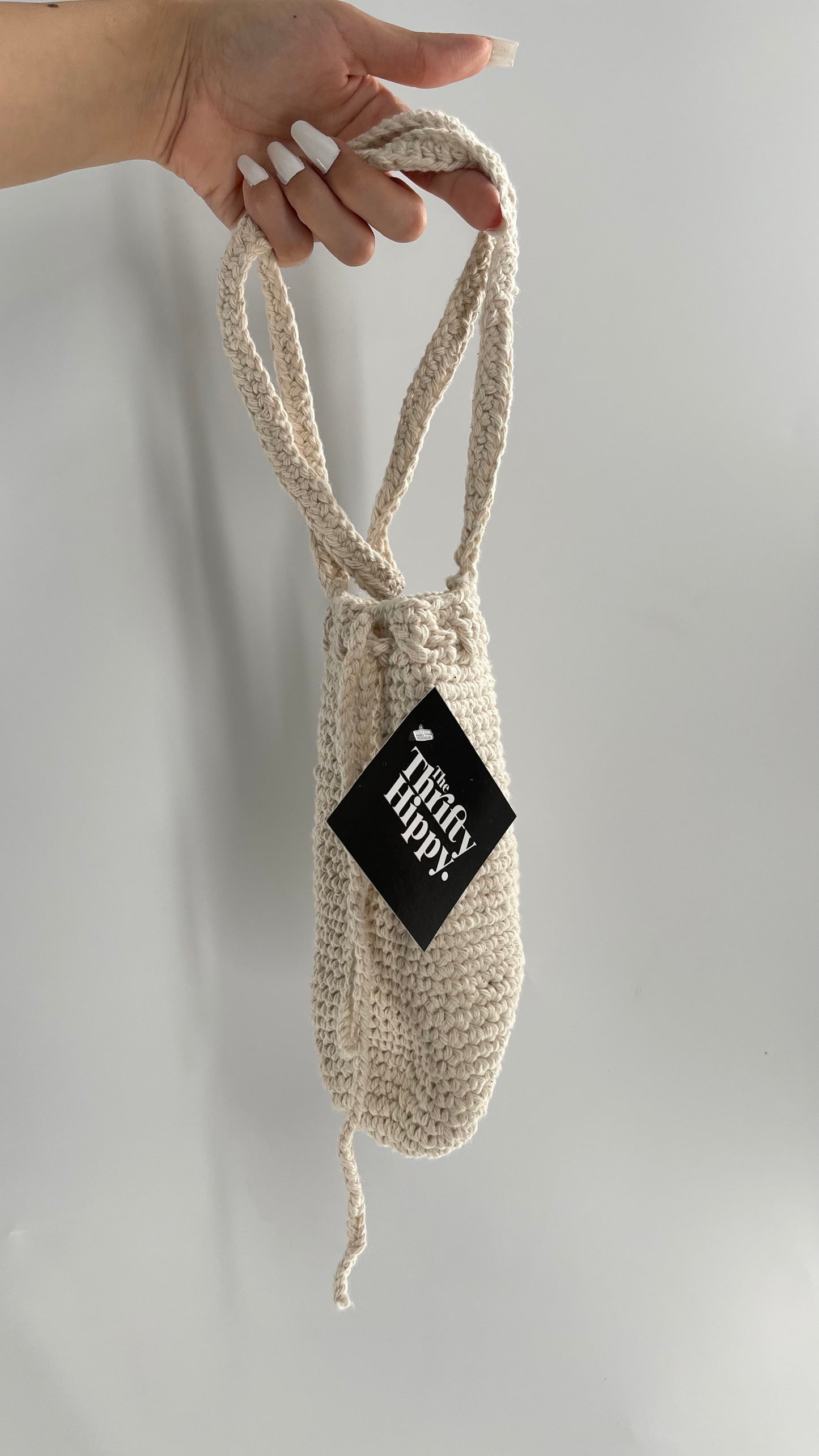 Imported Handmade Crochet Water Bottle Bag with Body/Shoulder Strap