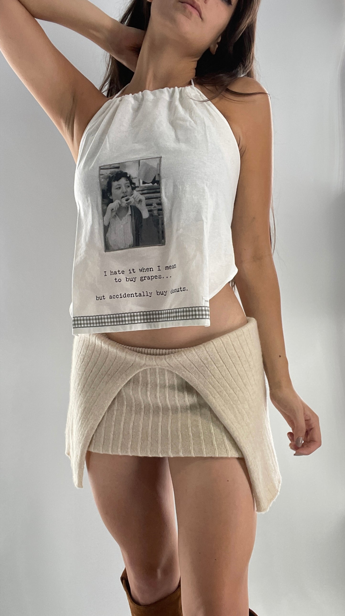 Vintage Handmade Backless Top (One Size)