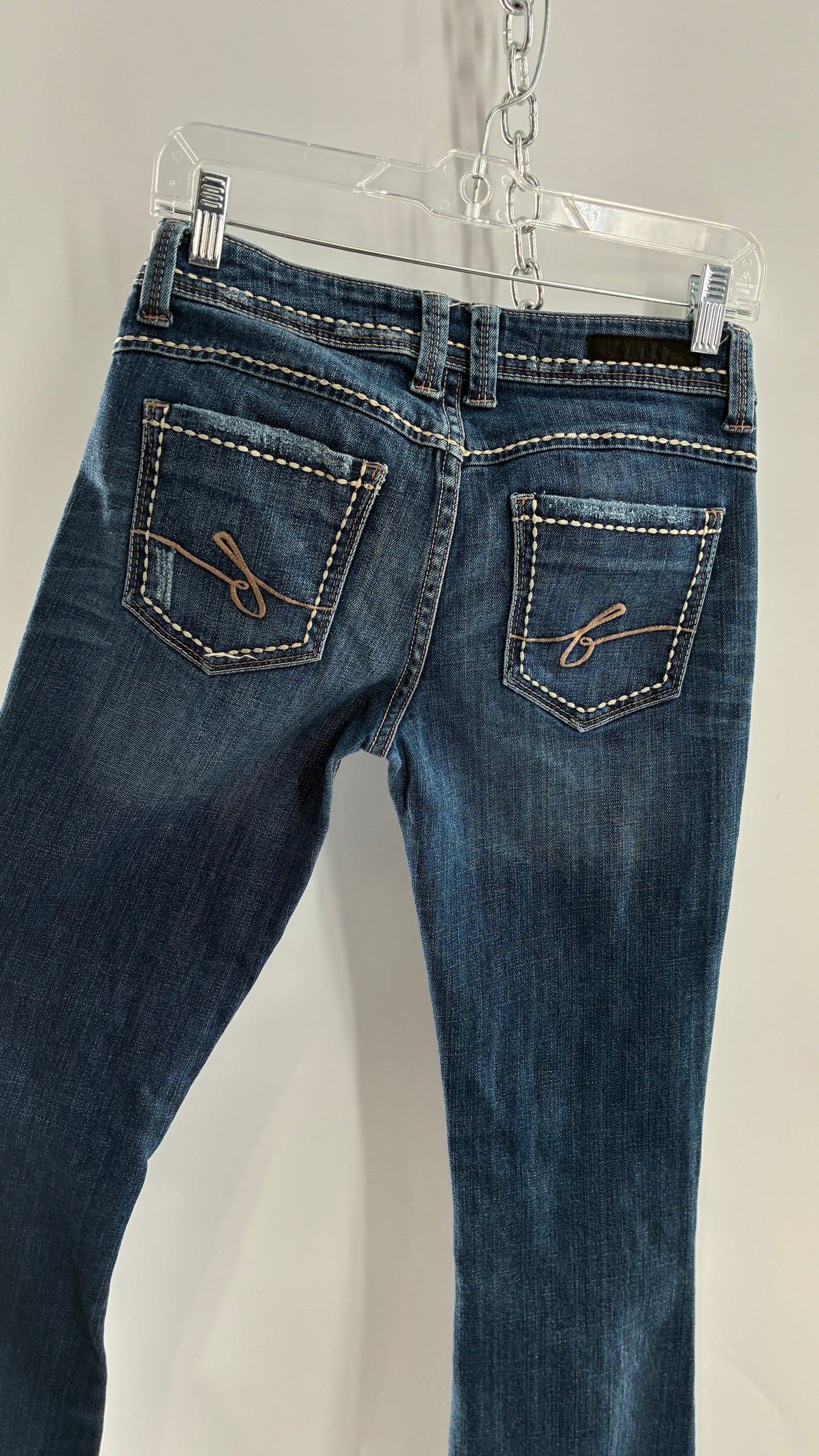 Vintage BEBE Low Rise Bootcut Jeans with Contrast Stitch (27)
