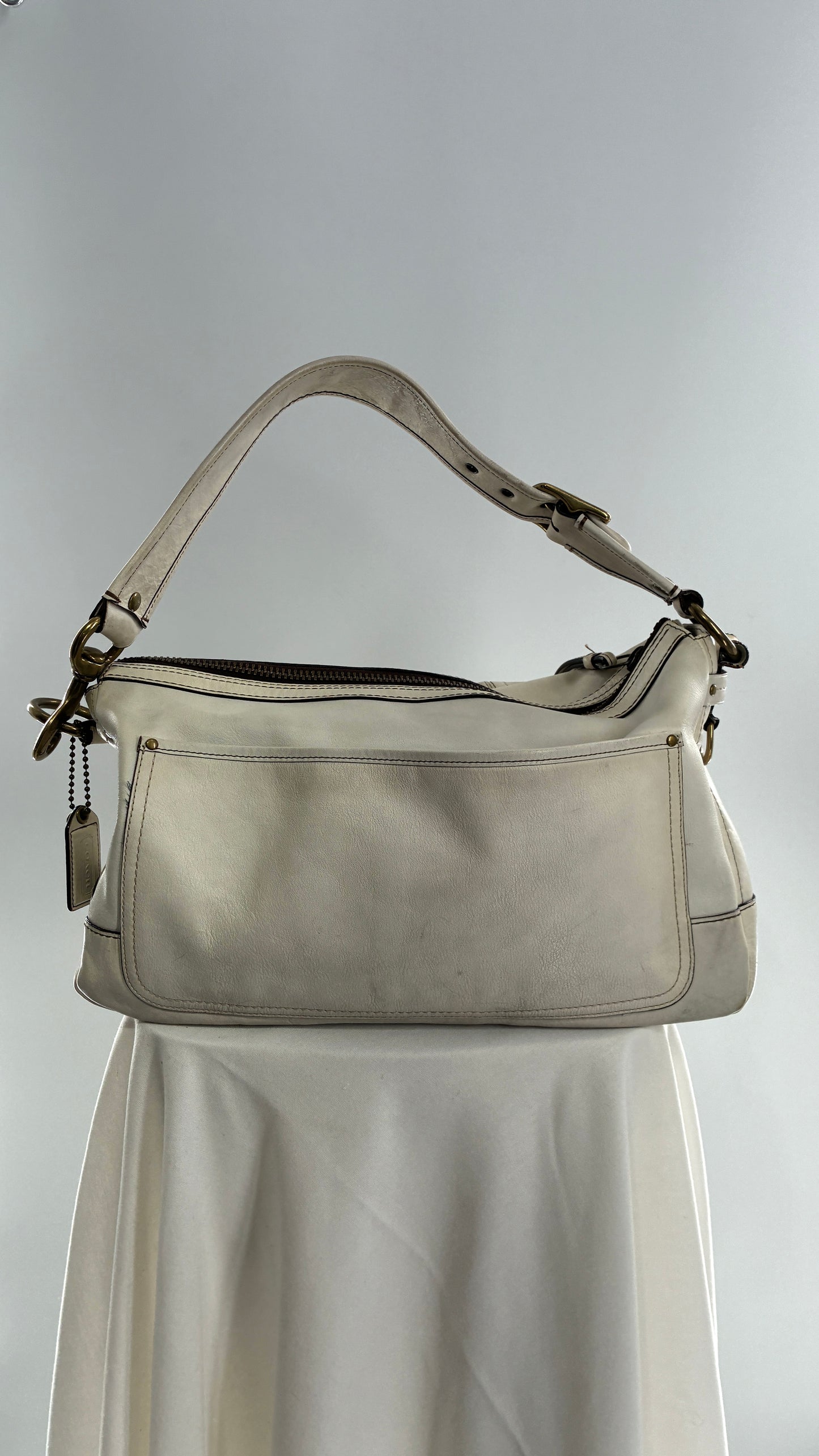 RARE COACH 65th Anniversary Legacy Leather Oversized Turnlock Shoulder Bag