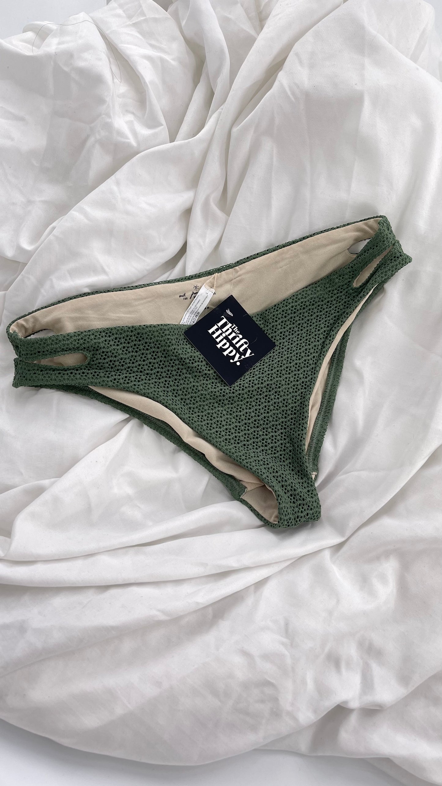 Urban Outfitters Out From Under Green Lacy Swim Bottoms (Medium)