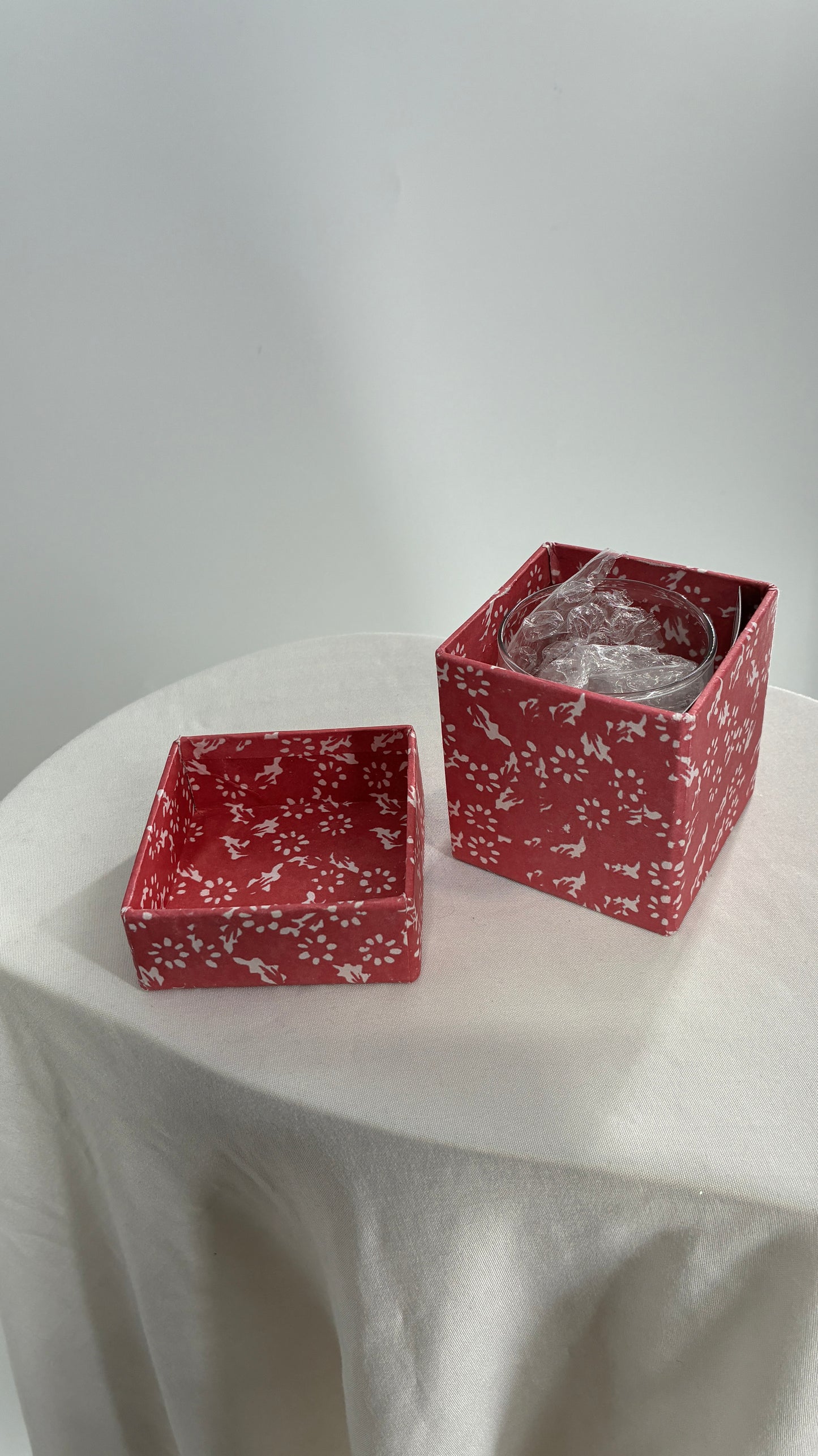 Free People Candle Holder or Small Glass Dipped in Glitter