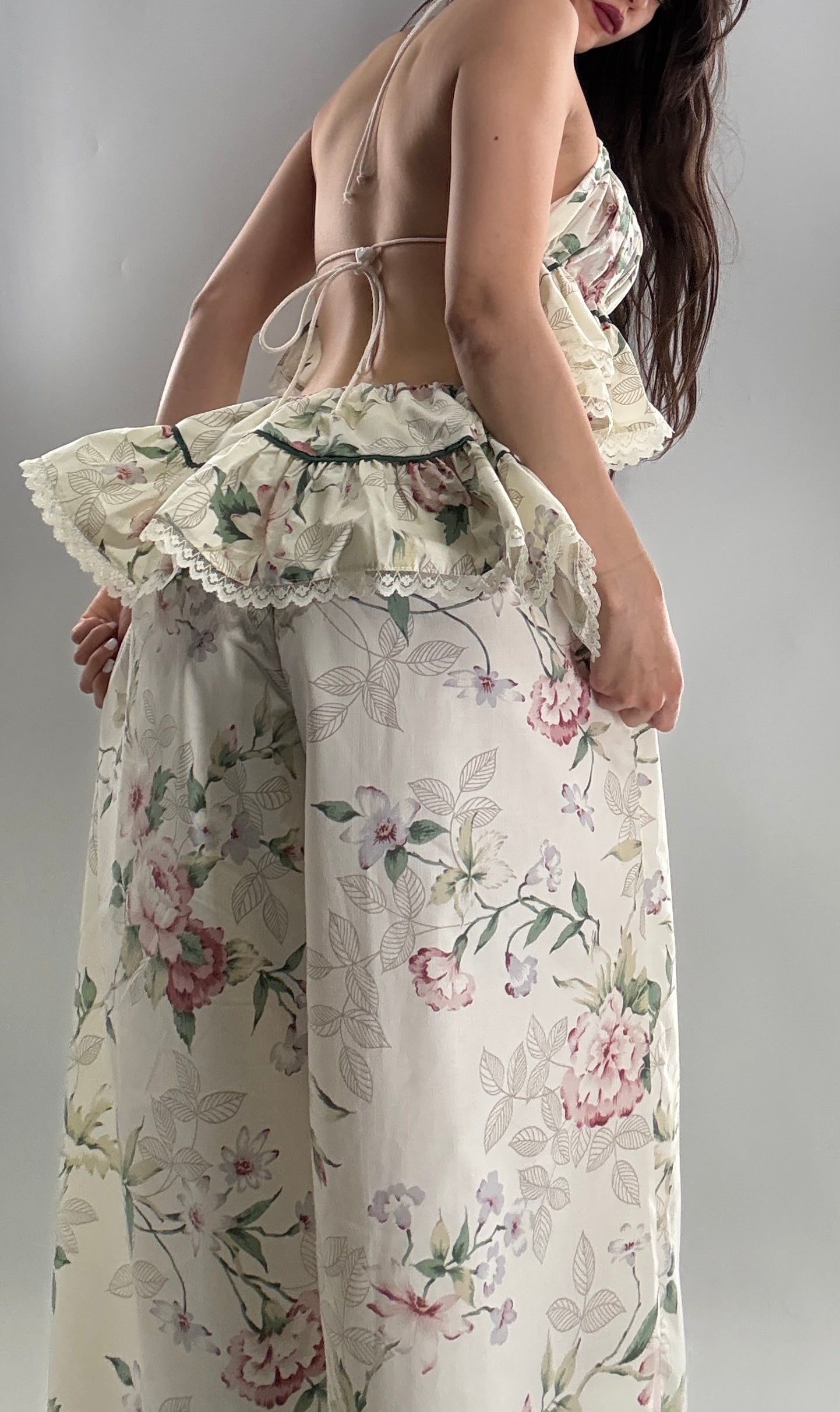 Vintage Floral Handmade Two Piece Play Set (XS-M)
