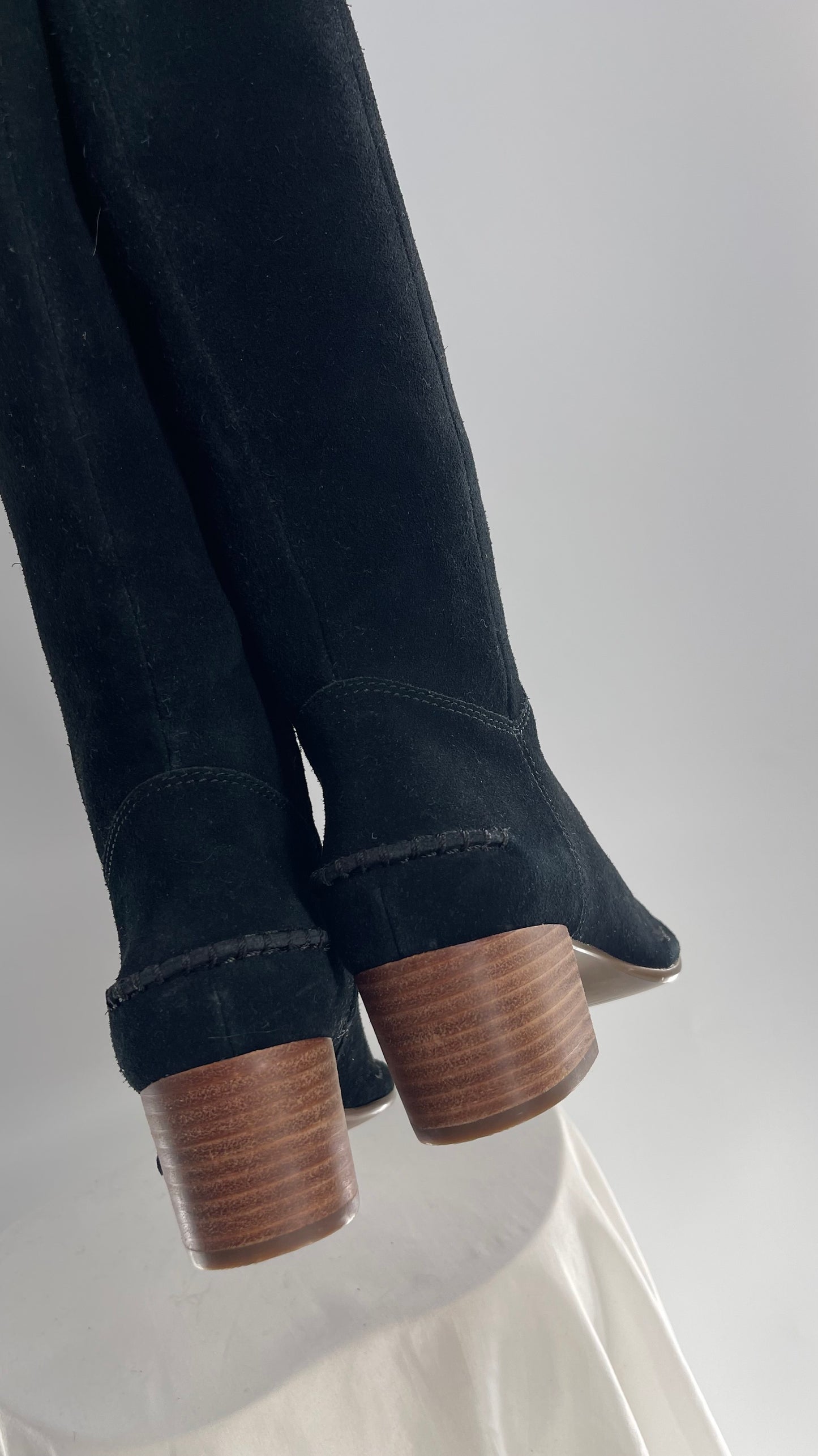 UGG x Free People Black Suede Riding Boot (6)