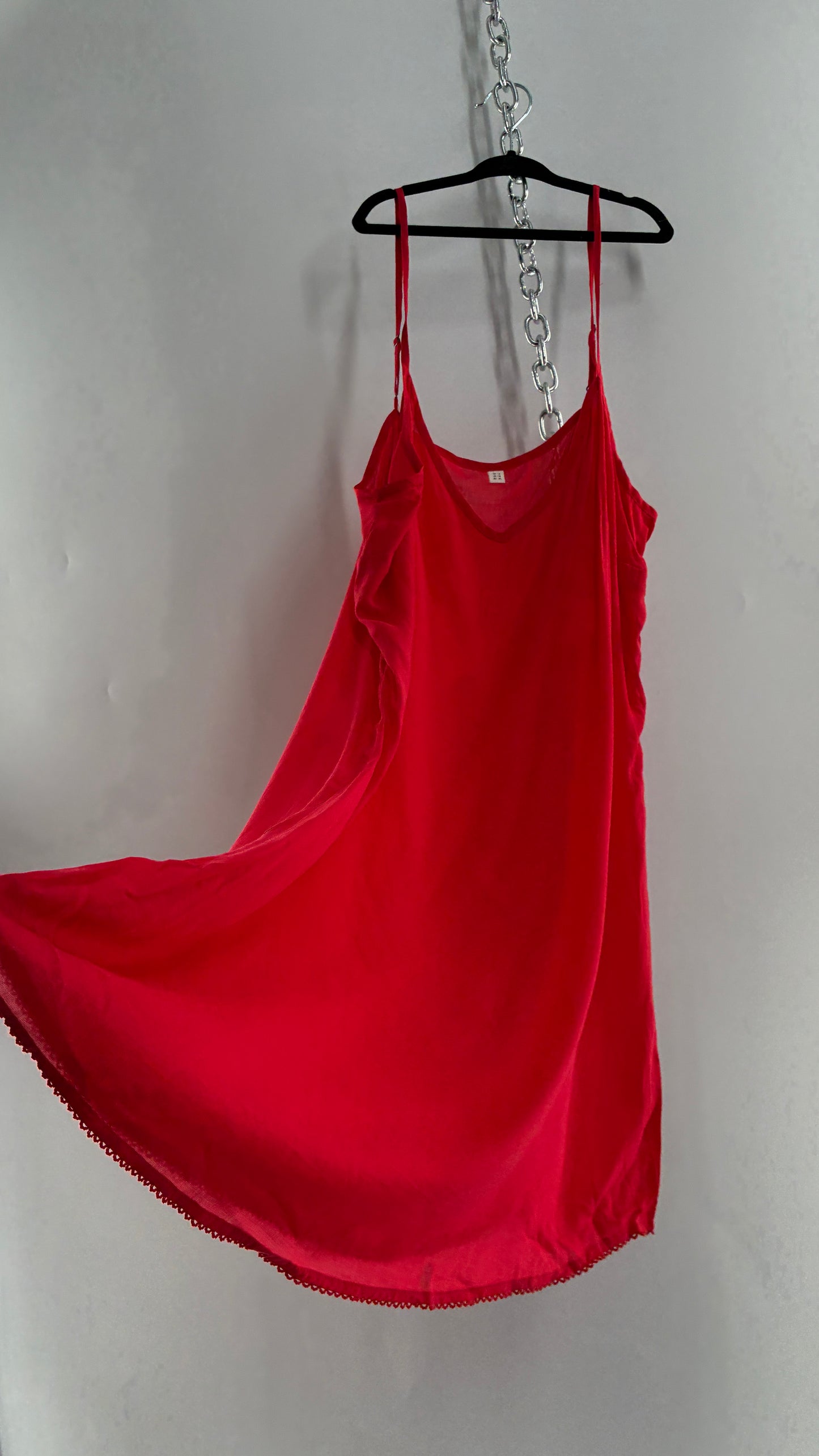 Red Slip Dress (10, Medium)