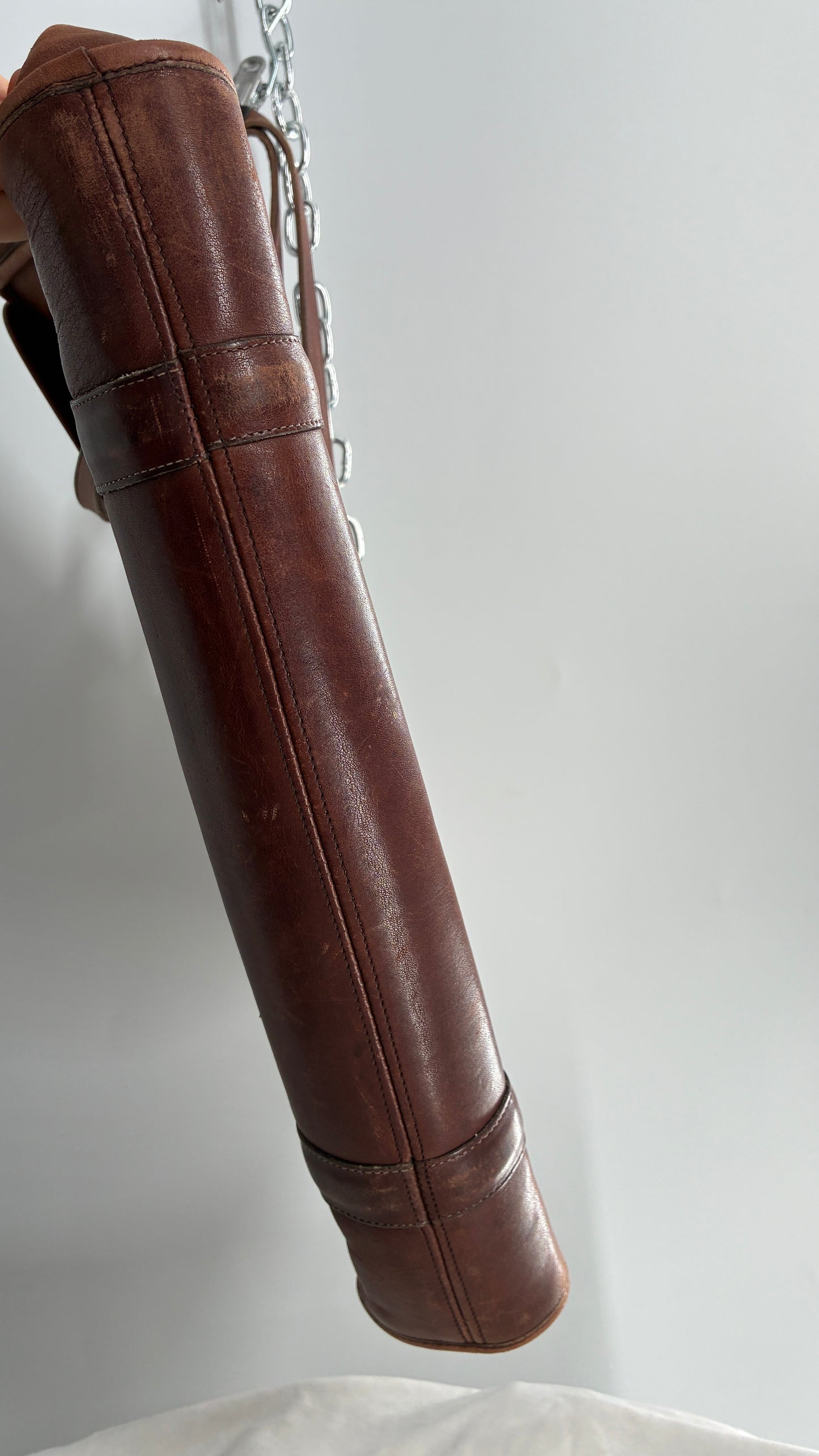 Vintage COACH Leather Envelope Saddle Briefcase Bag
