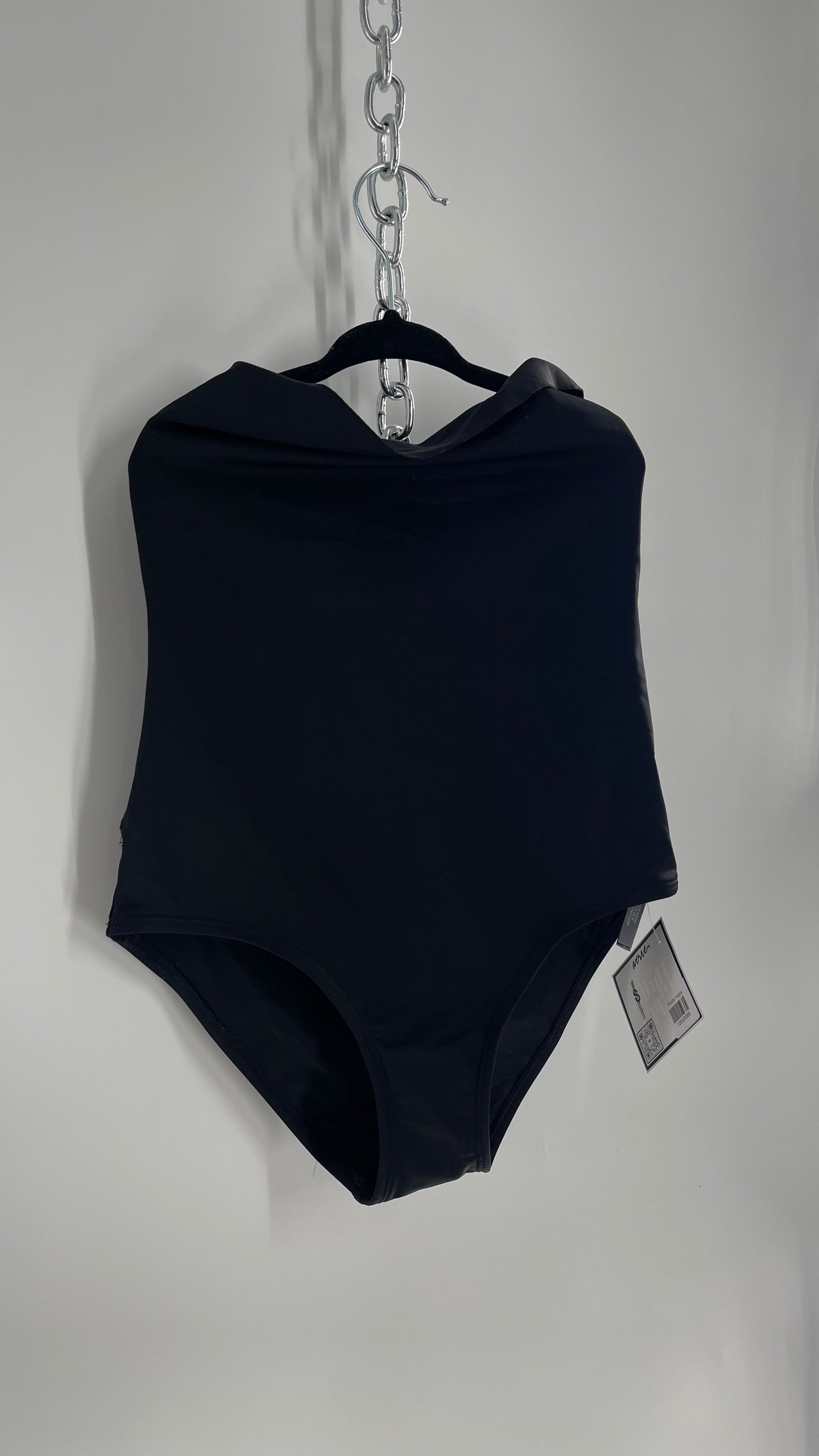 Aerie Black Ultra High Waisted Swim Bottoms (XS)