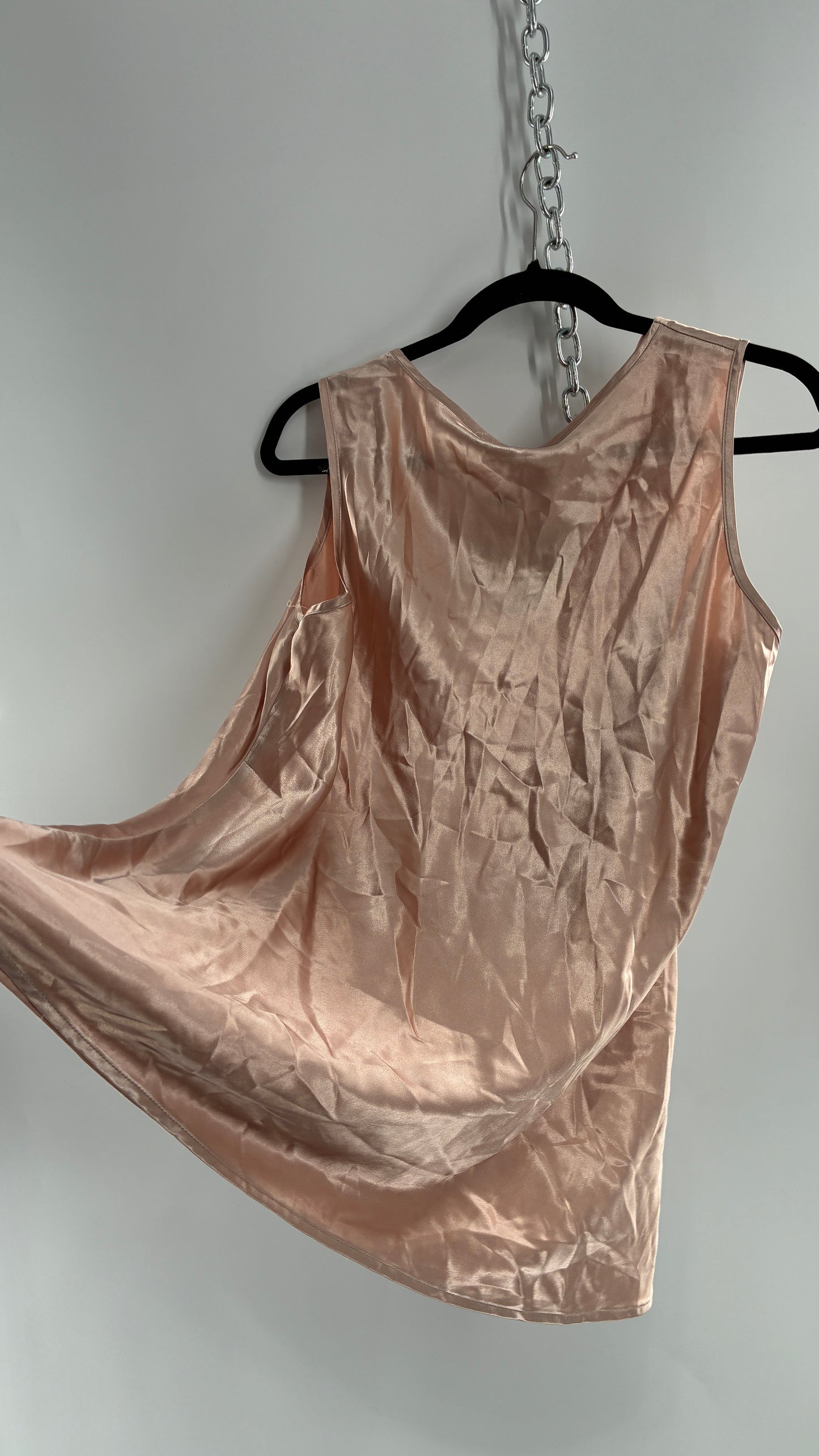 Vintage MILANO Champagne Cowl Neck Camisole (Large)
