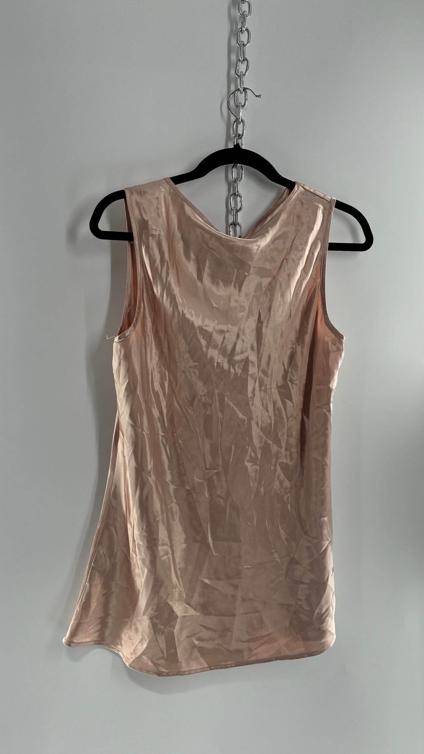 Vintage MILANO Champagne Cowl Neck Camisole (Large)