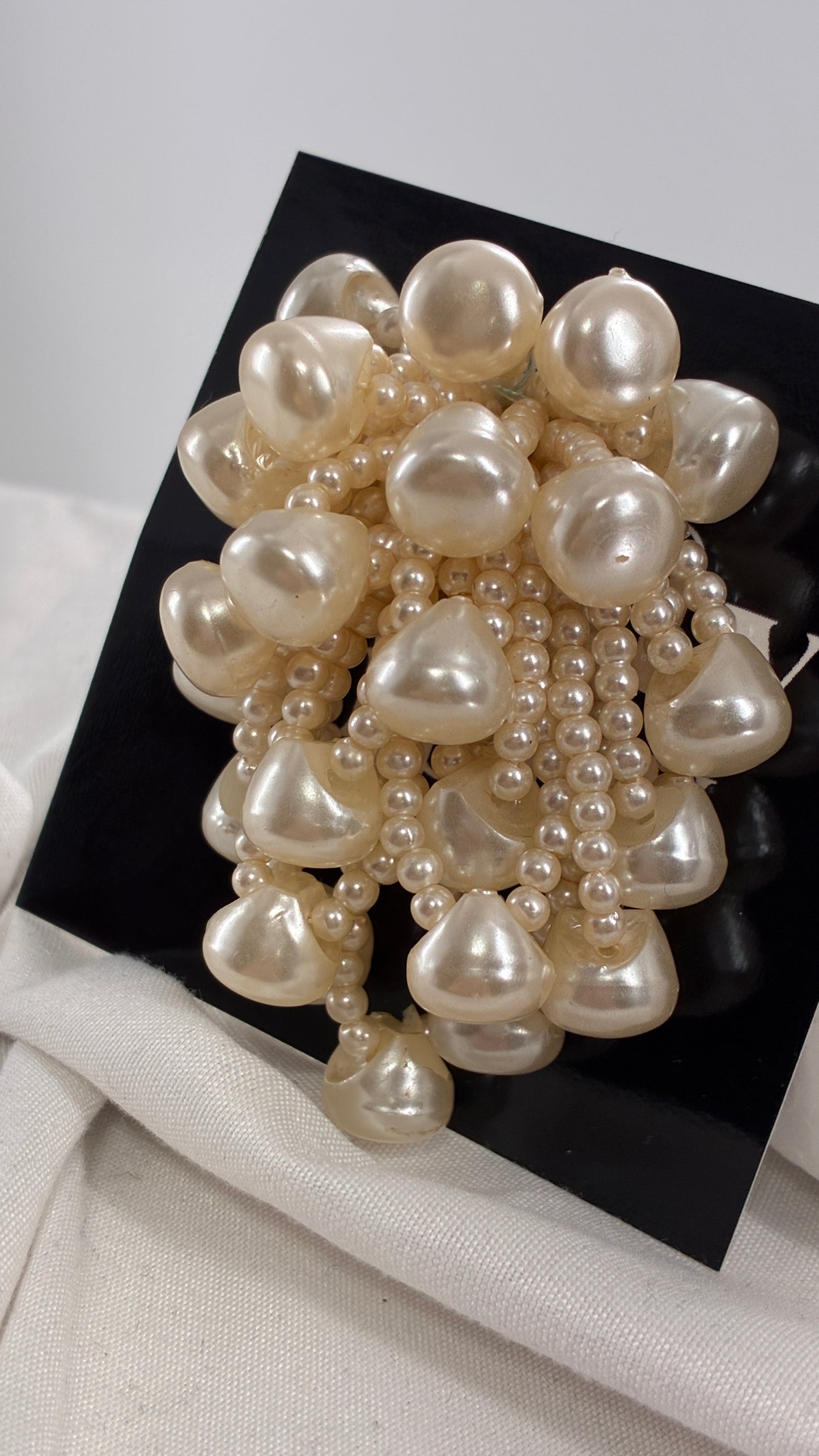 Vintage Pearl Cluster Statement Earring/Pin (1/1)
