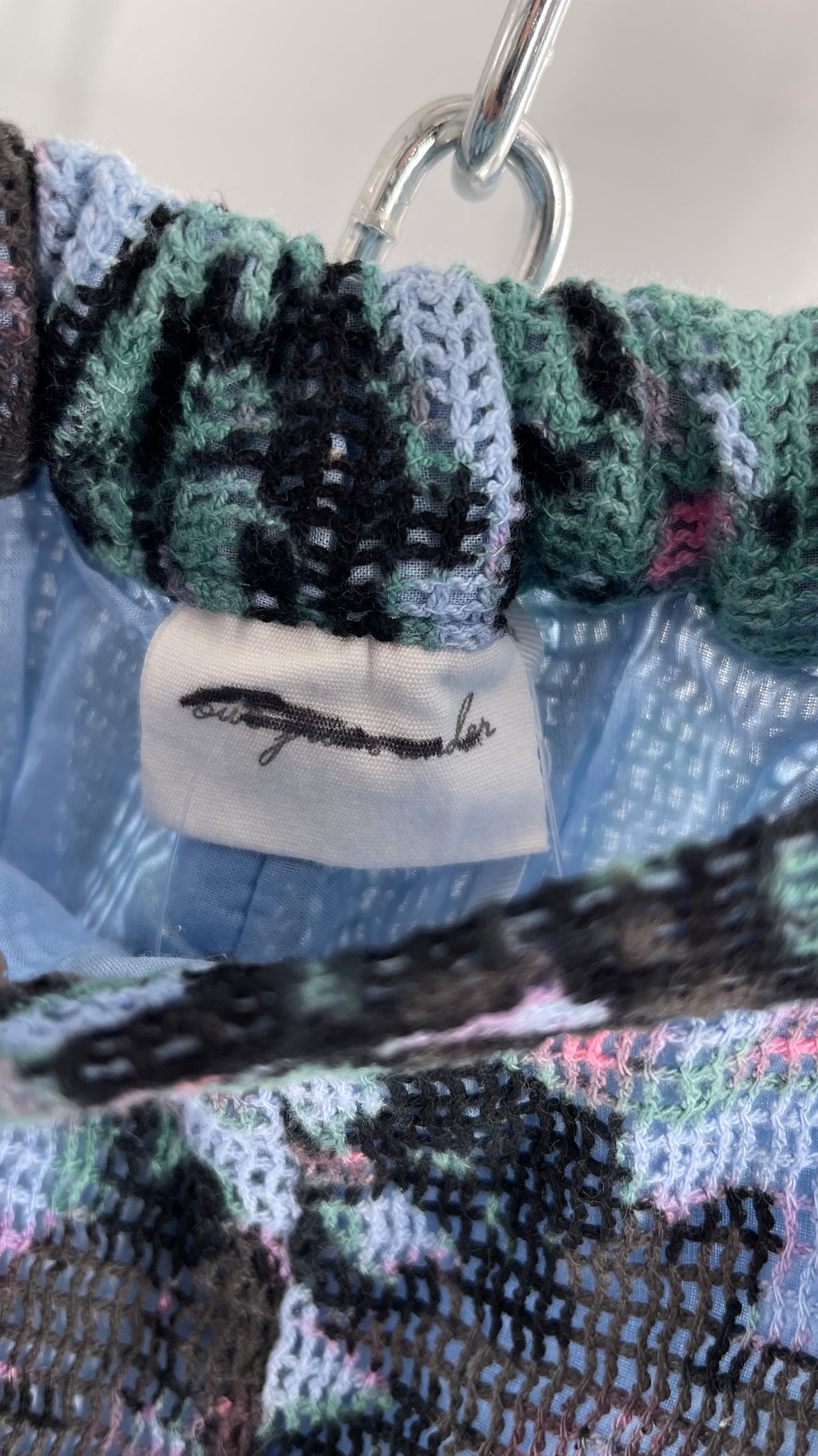 Urban Outfitters Out from Under Powder Blue and Green Floral Mesh/Gauze Shorts (Small)