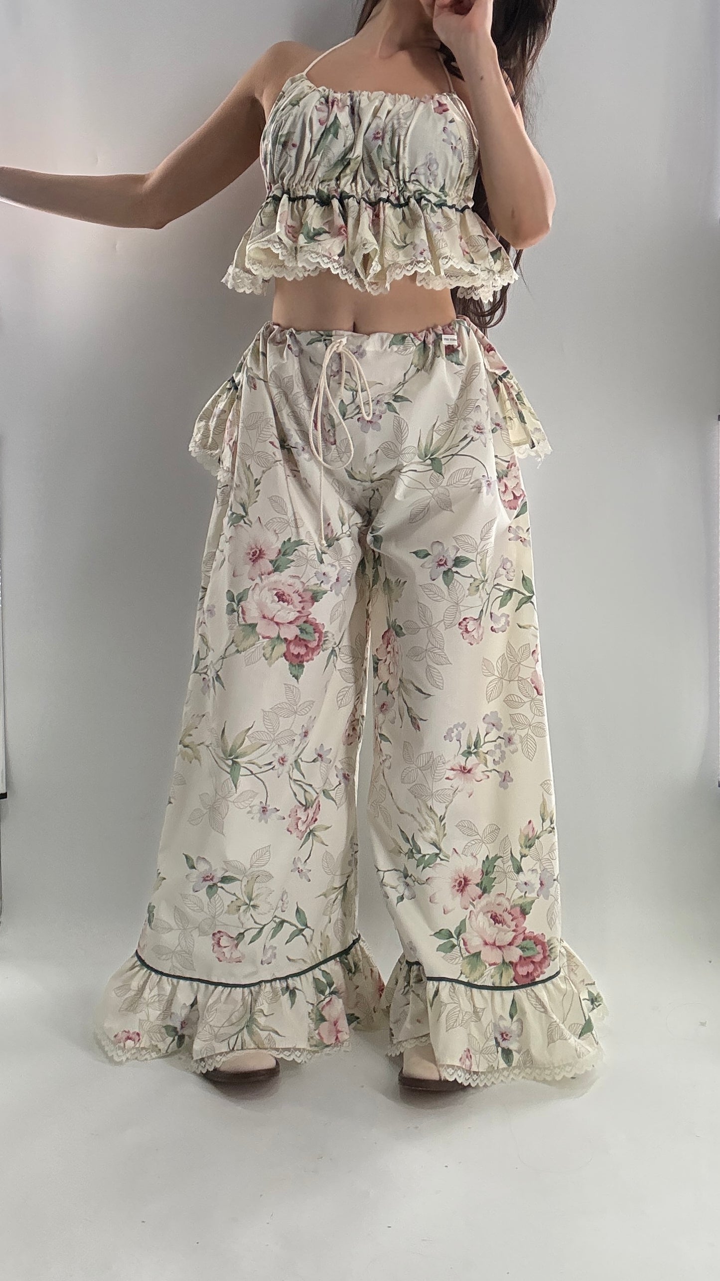 Vintage Floral Handmade Two Piece Play Set (XS-M)