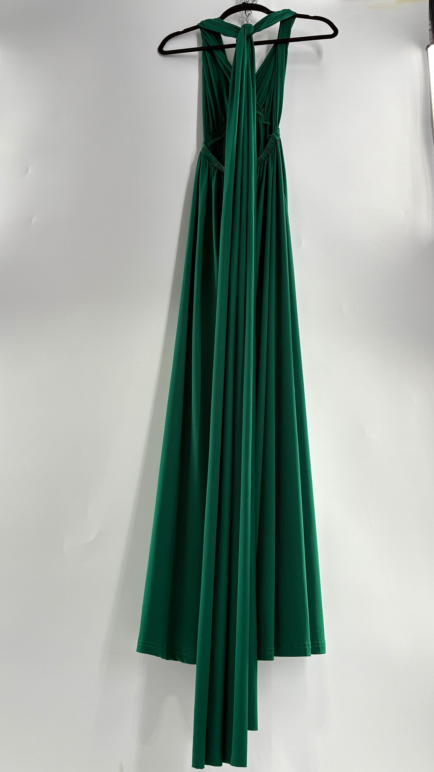 IBTOM CASTLE Forest Green Lycra Multi-Way Convertible Maxi (S)
