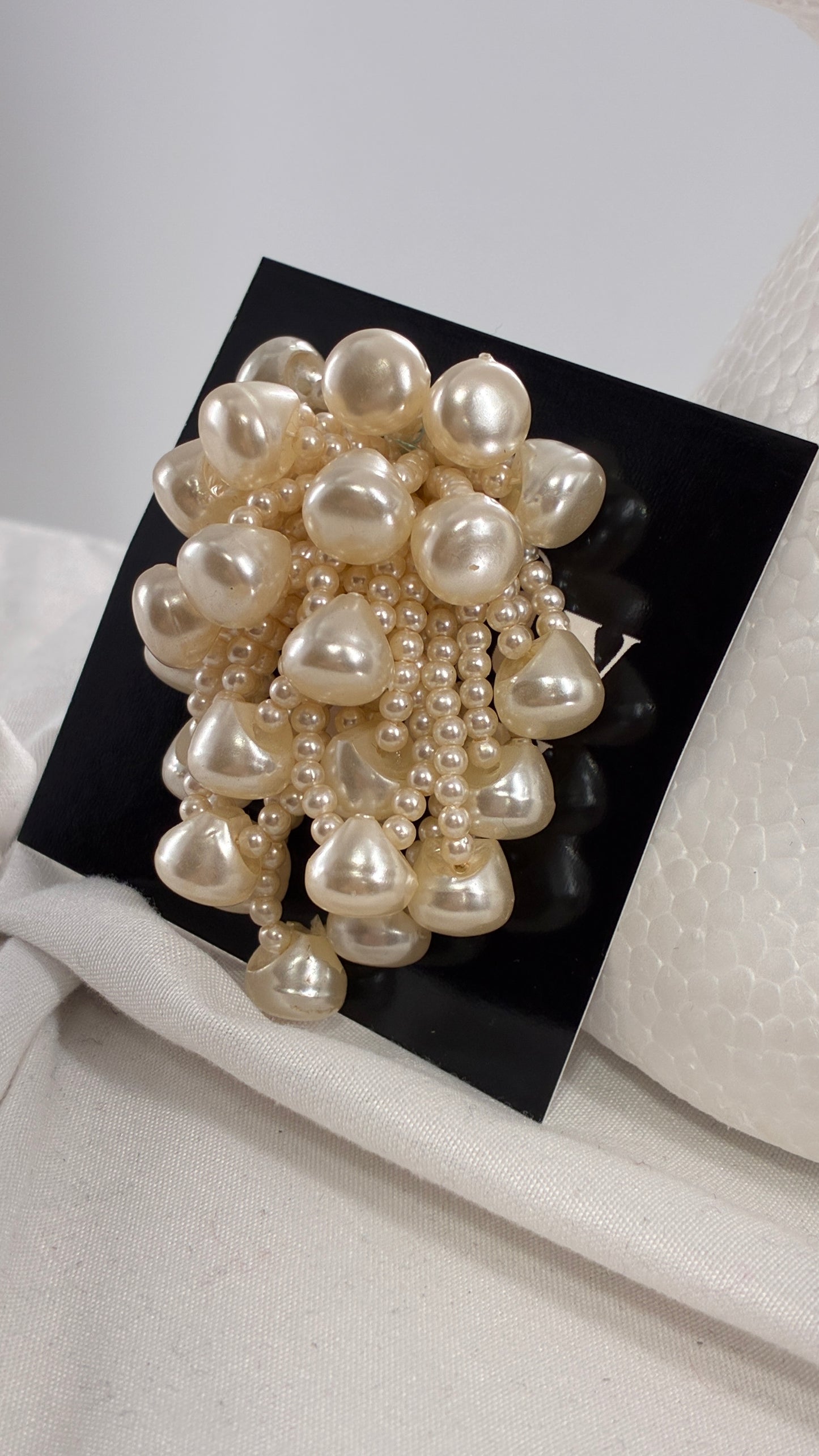 Vintage Pearl Cluster Statement Earring/Pin (1/1)