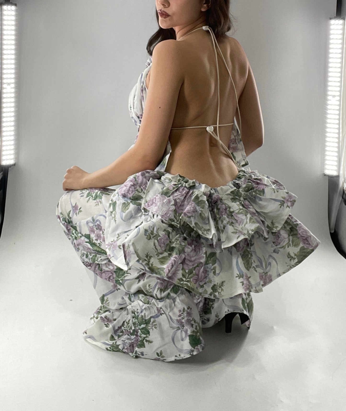 Vintage Handmade 2 Piece Set with Apron Style Ruffled Bum🧺 (One Size XS-XL)