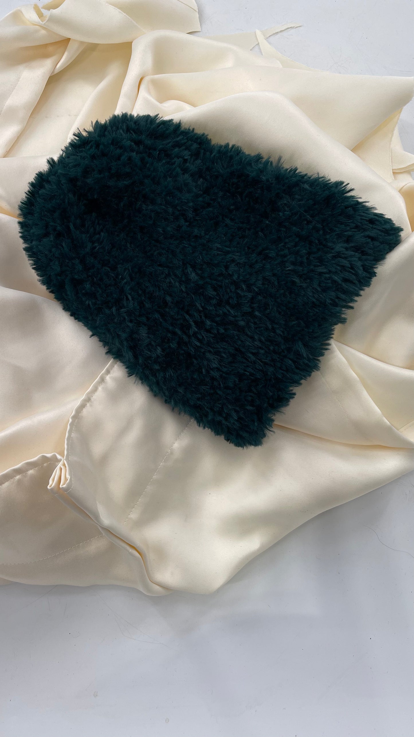Free People Emerald Green Fuzzy Beanie
