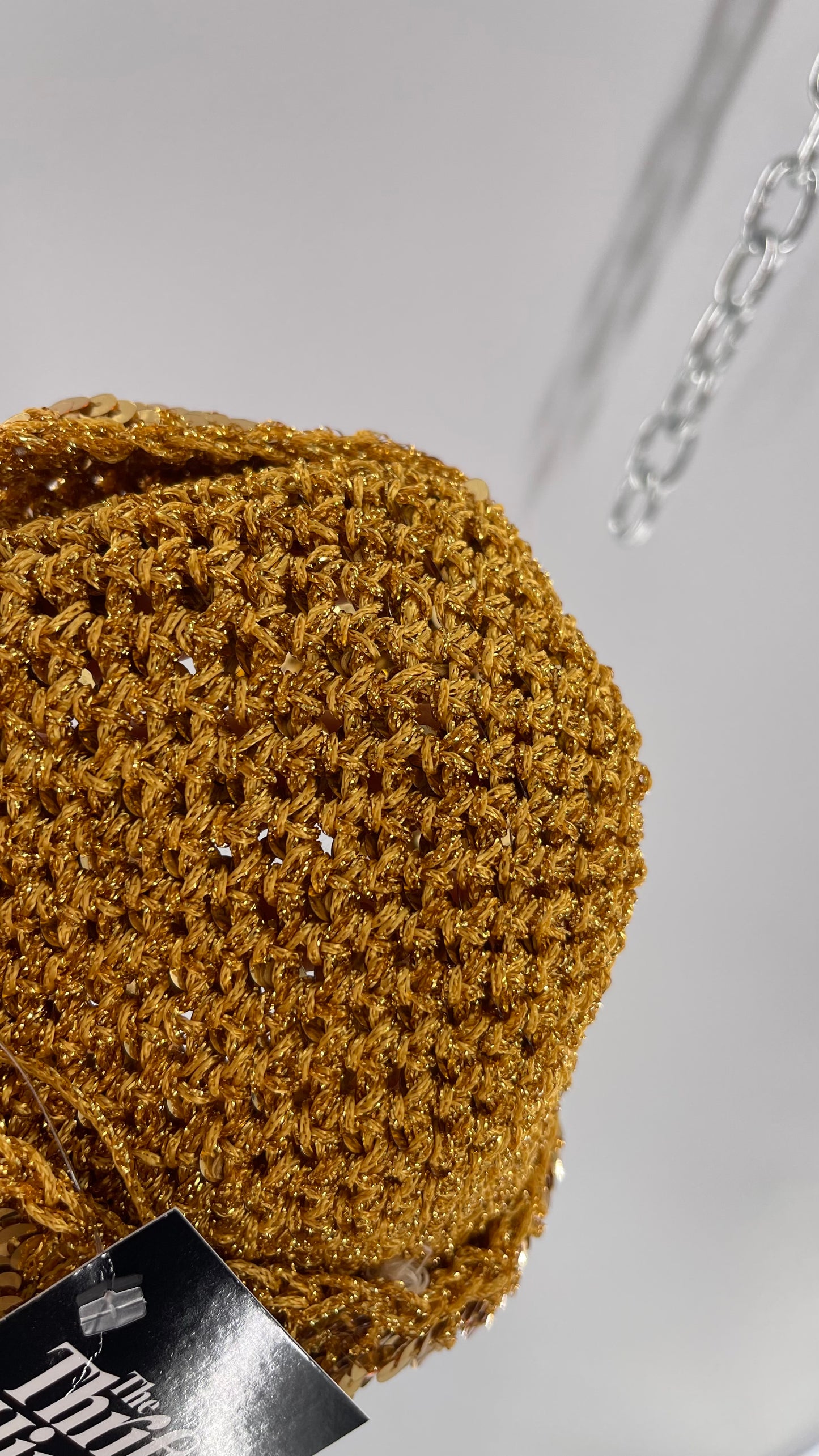 Vintage Gold Sequin Beanie