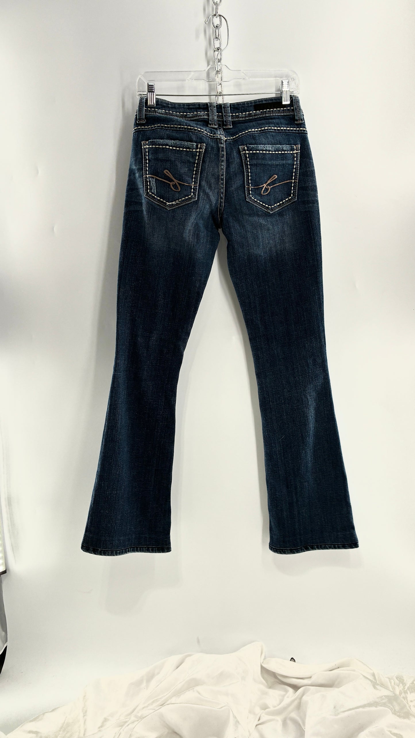 Vintage BEBE Low Rise Bootcut Jeans with Contrast Stitch (27)