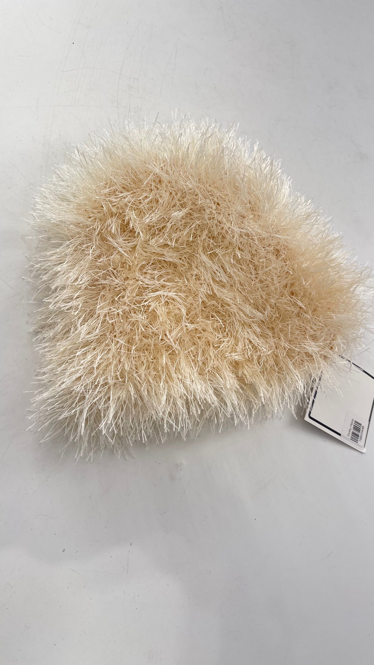 Vintage Ultra Fuzzy Off White Beanie