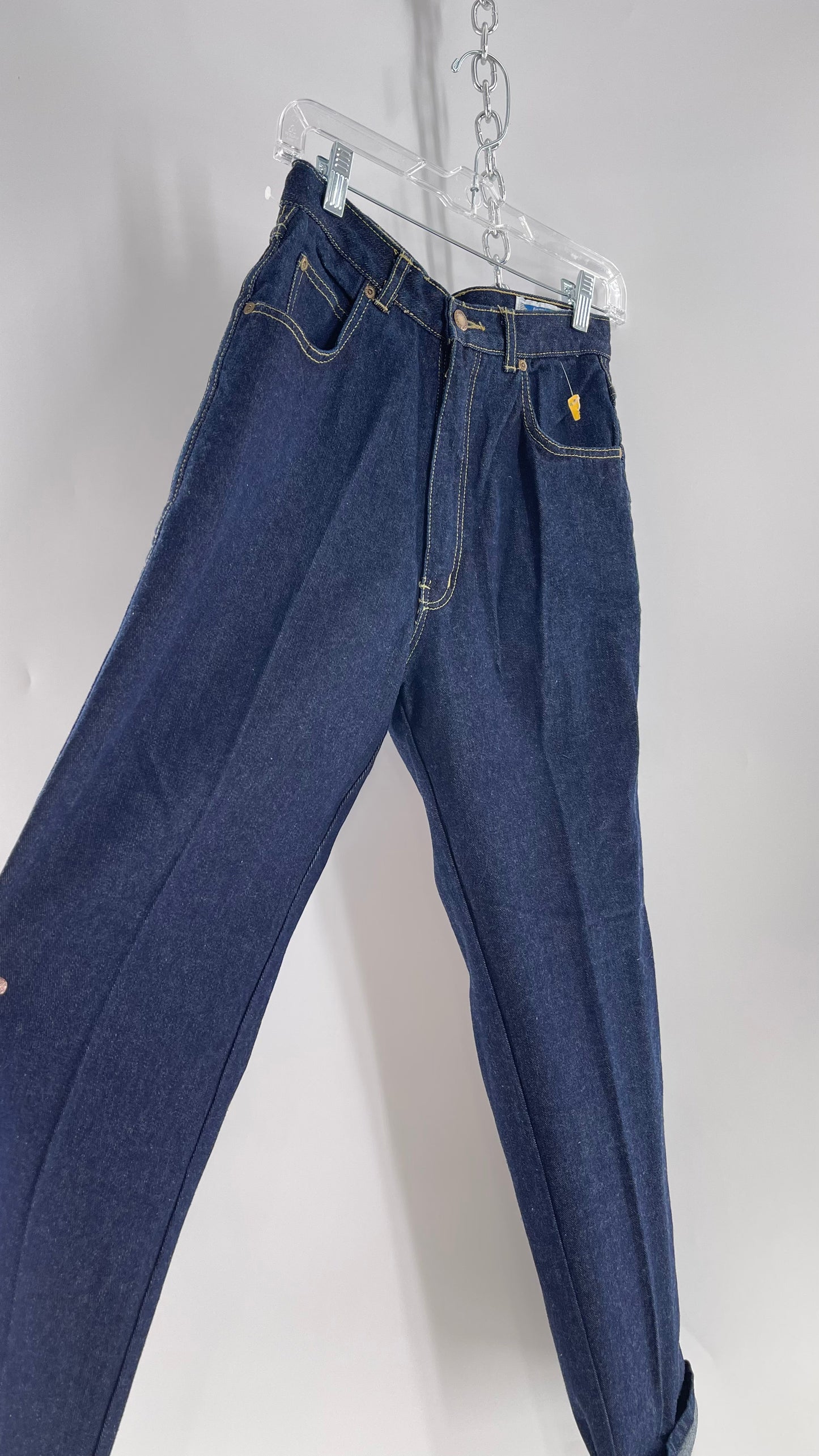 Vintage Justin Allen Dark Wash 70’s-80’s High Waisted Mom Jean (11)