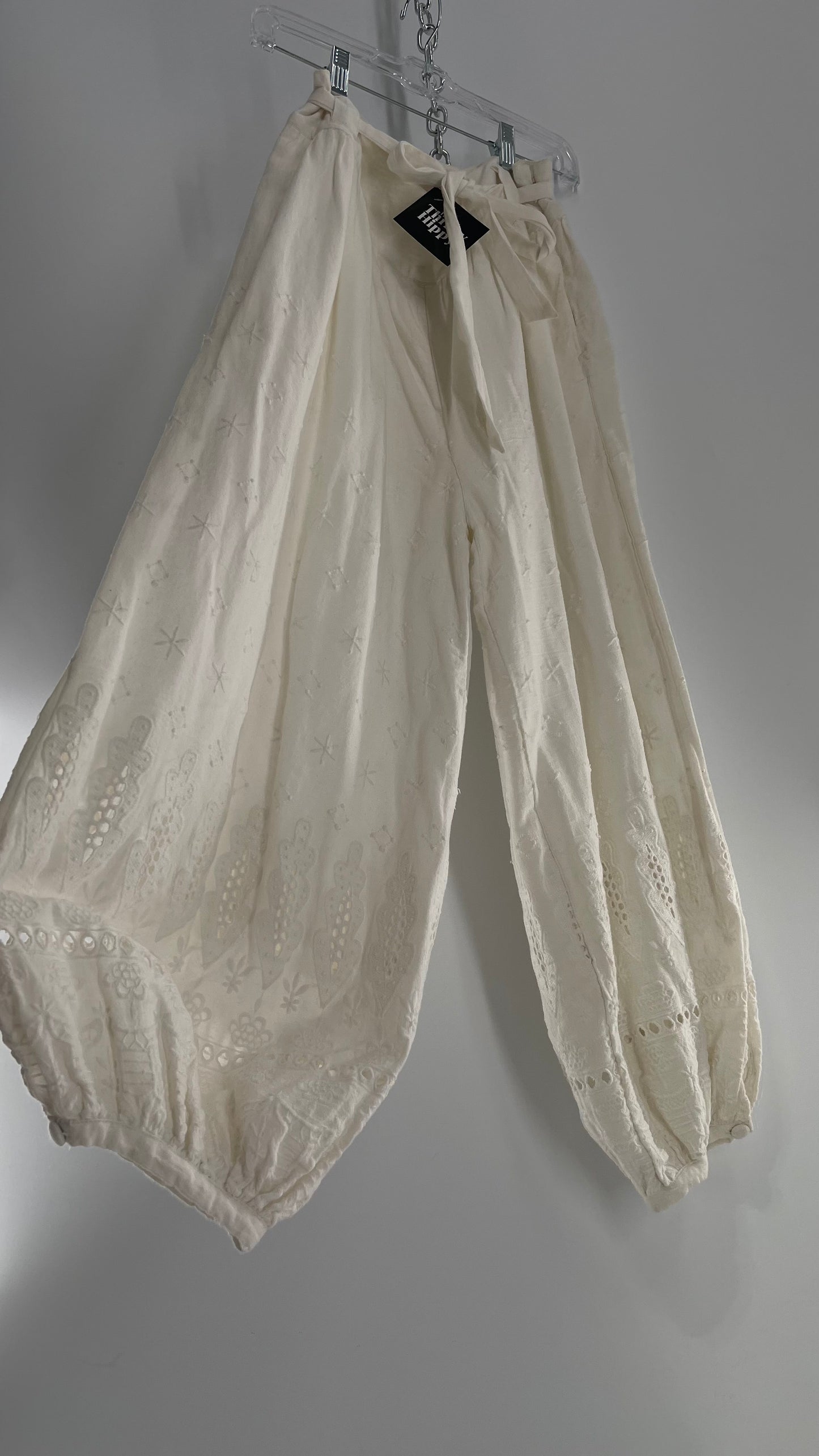 Free People Eyelet Cotton Gauze Embroidered Haram Pant (4)