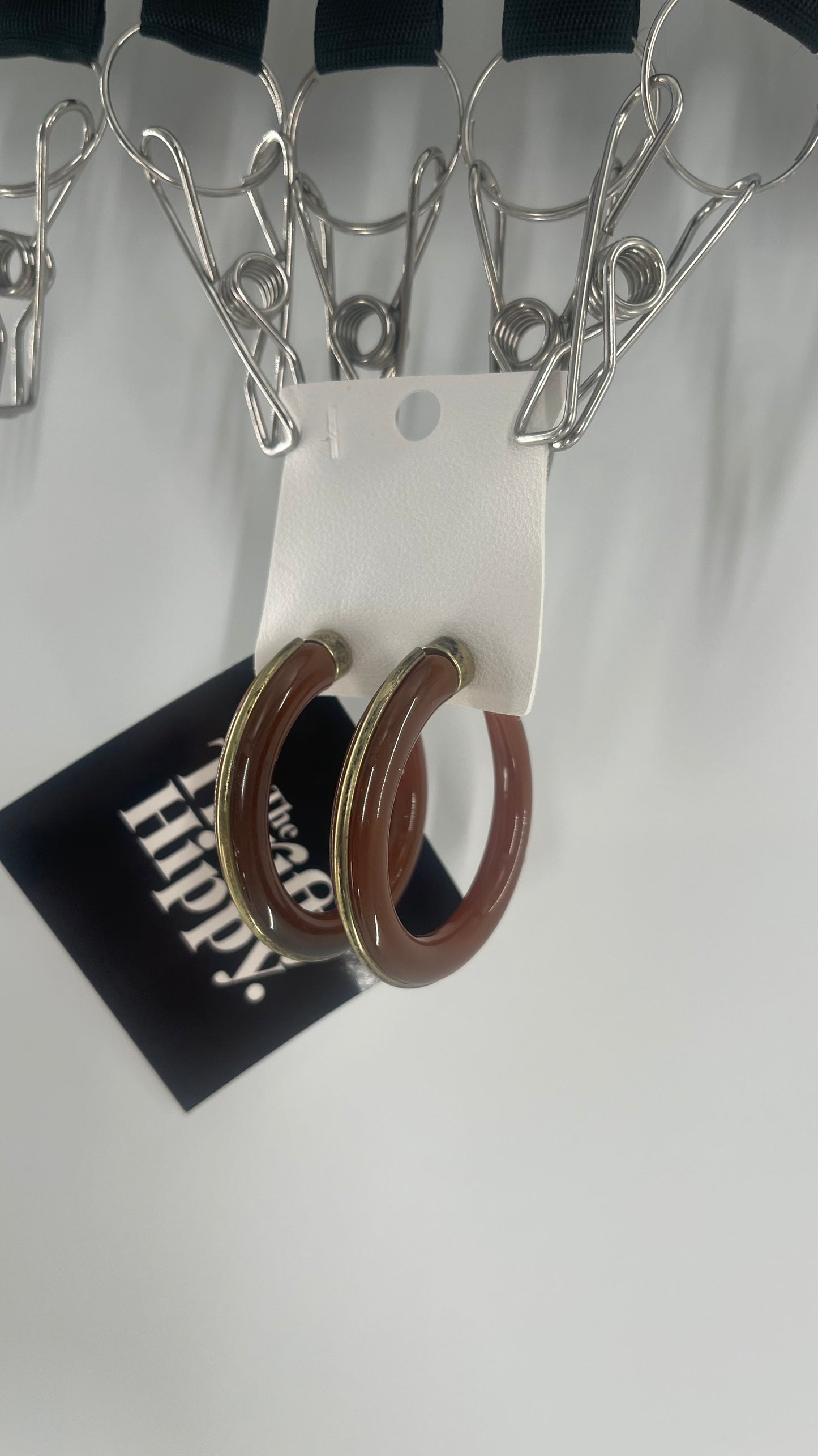 Free People Brown + Brass Hoop Earring