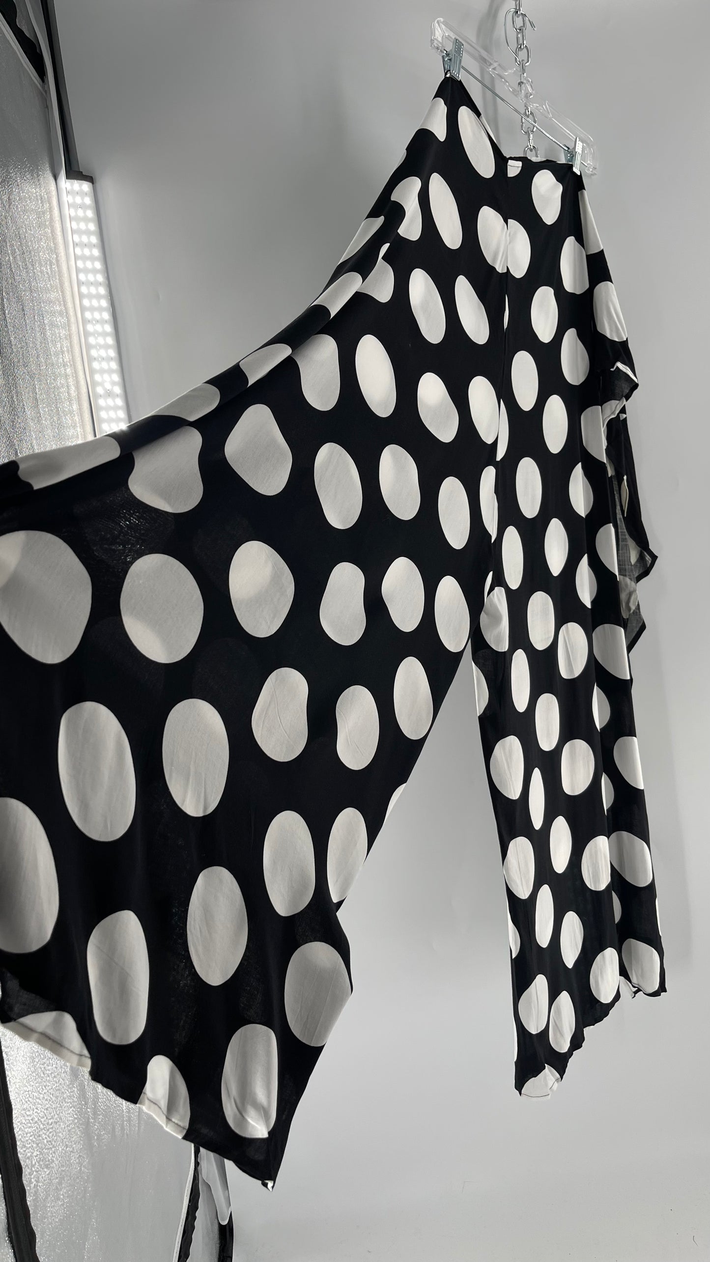 Handmade 9 in 1 Black/White Polka Dot Jumpsuit (One Size) •AS SEEN ON TIKTOK•