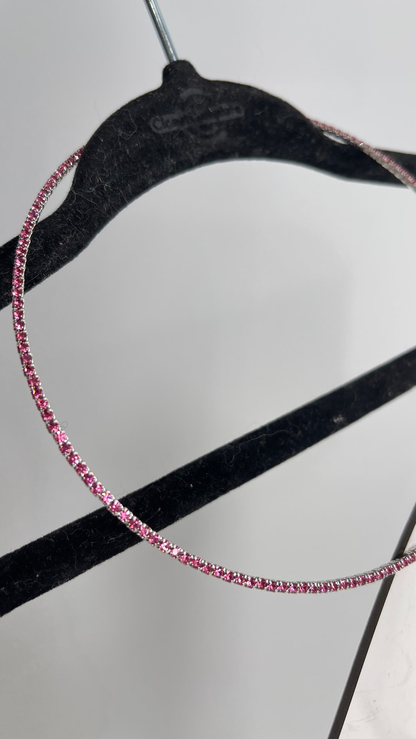 Free People Hot Pink Rhinestone Choker