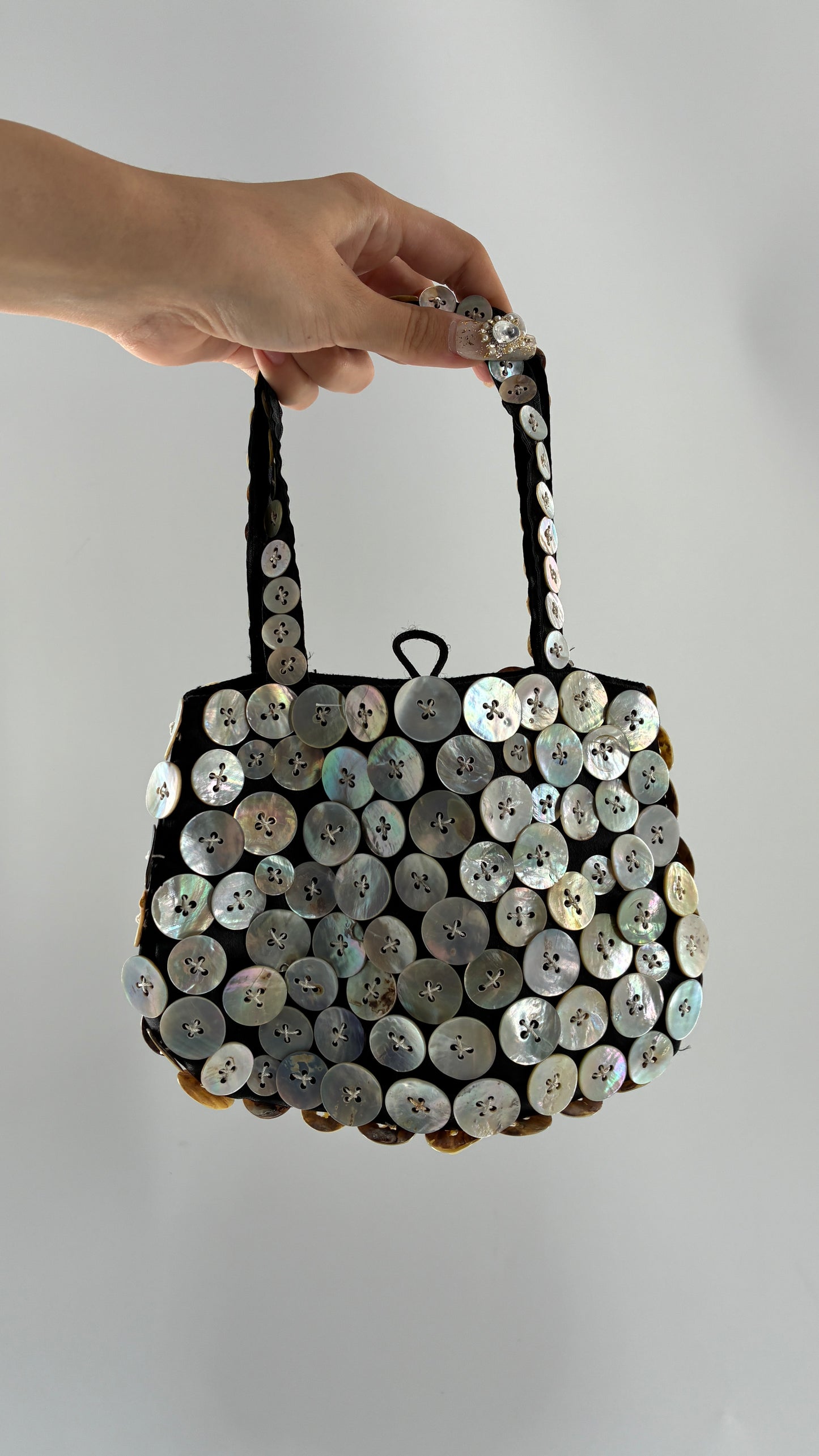 Vintage HIP CHICKS SAIGON Button Itty Bitty Bag