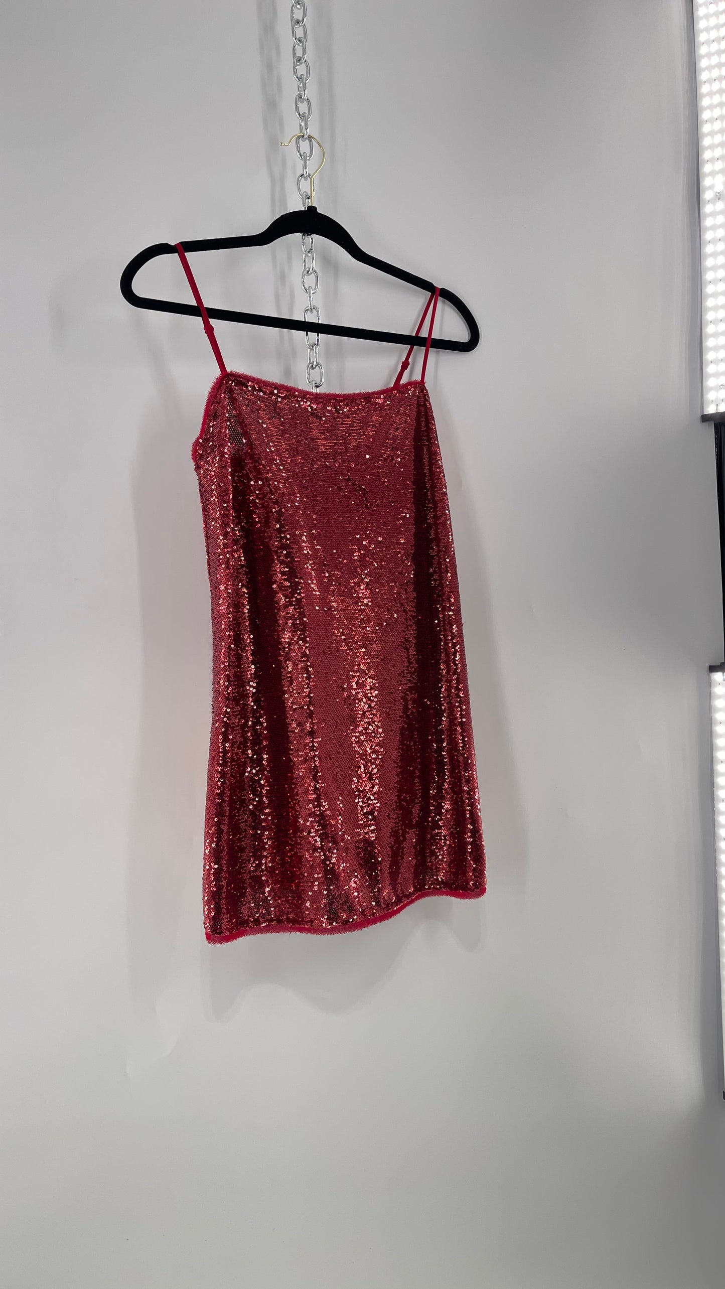 Free People Intimately Red Sequin Size XS