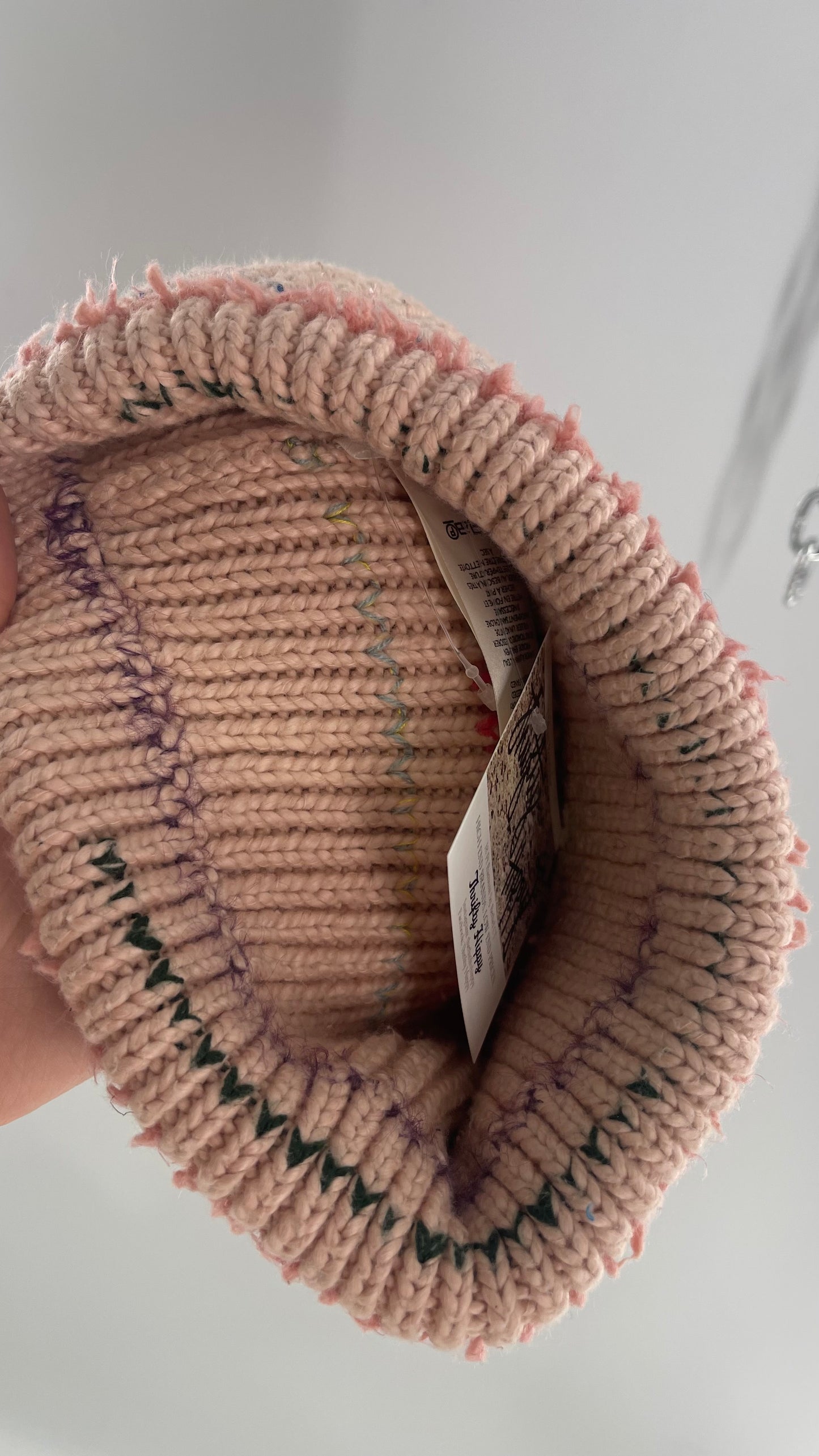 Free People Super Thick Knit Pastel Confetti Beanie