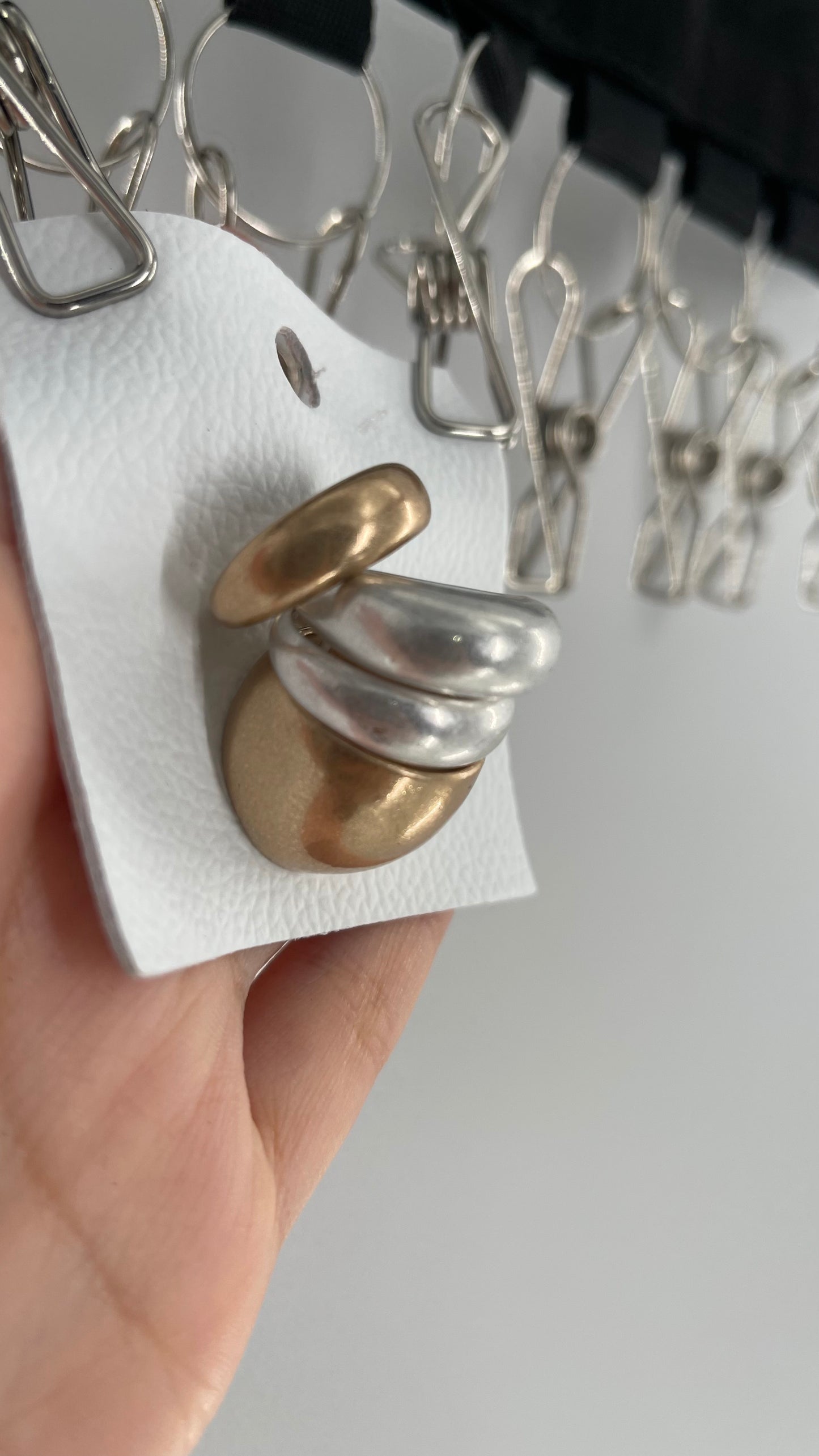Free People Heavy Duty Mixed Metal Ring Set